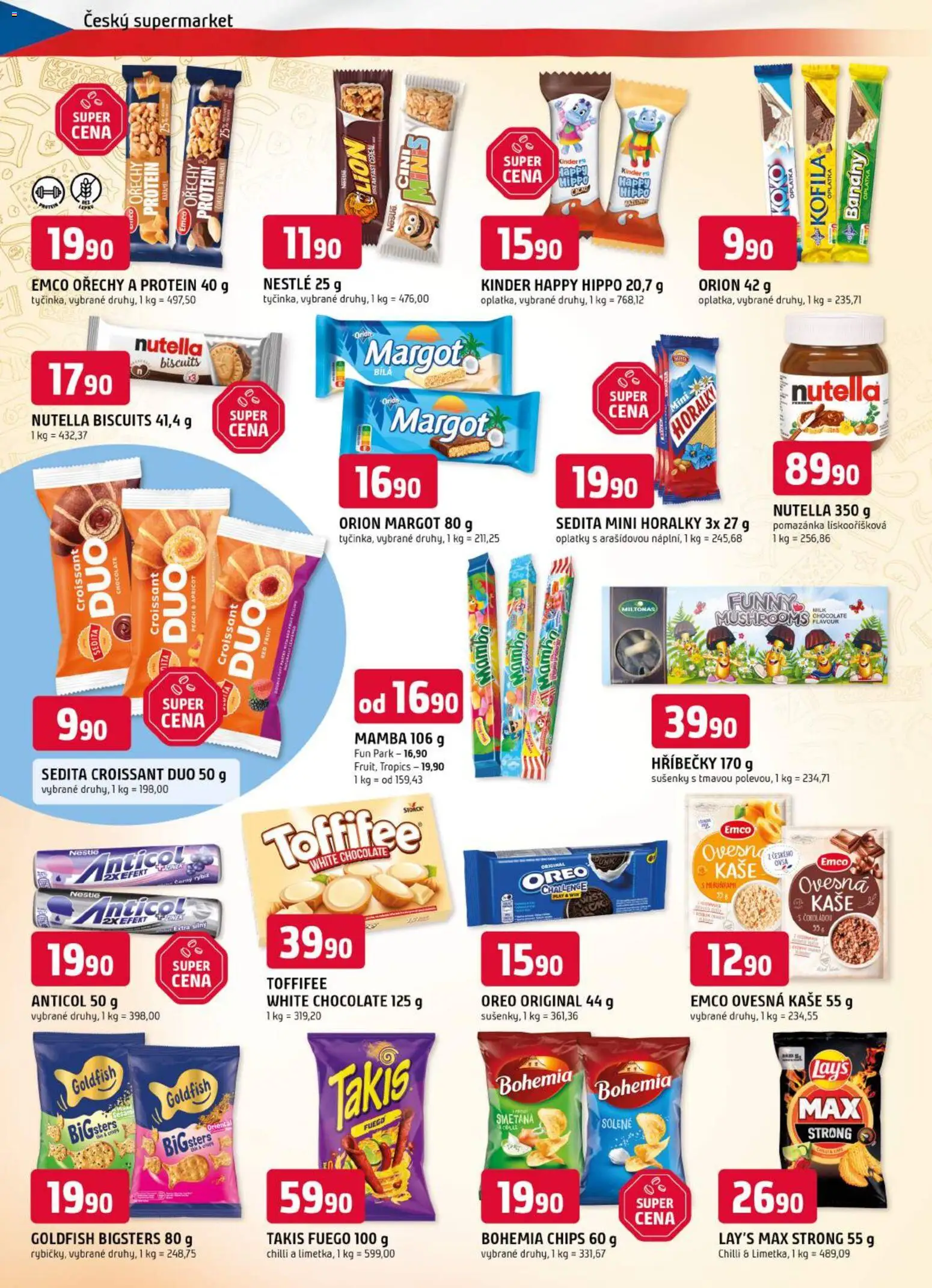Trefa leták od 05.08.2026 | Strana: 6 | Produkty: Ořechy, Kaše, Oreo, Nutella