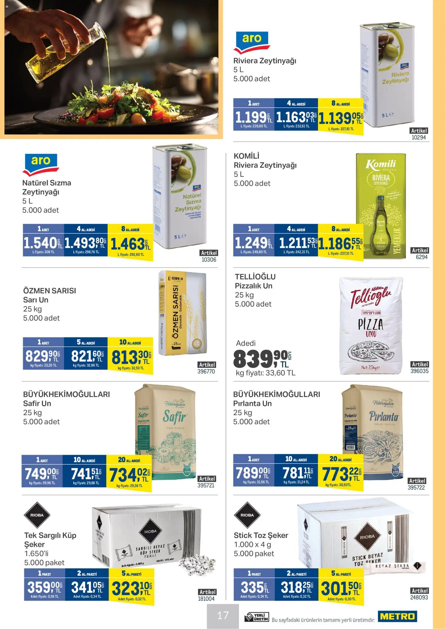 Metro - Et Tavuk Köfte - 09 Eylül 2026 tarihinden itibaren geçerlidir | Sayfa: 17 | Ürünler: Pizza, Toz şeker, Küp şeker, Ağırlık