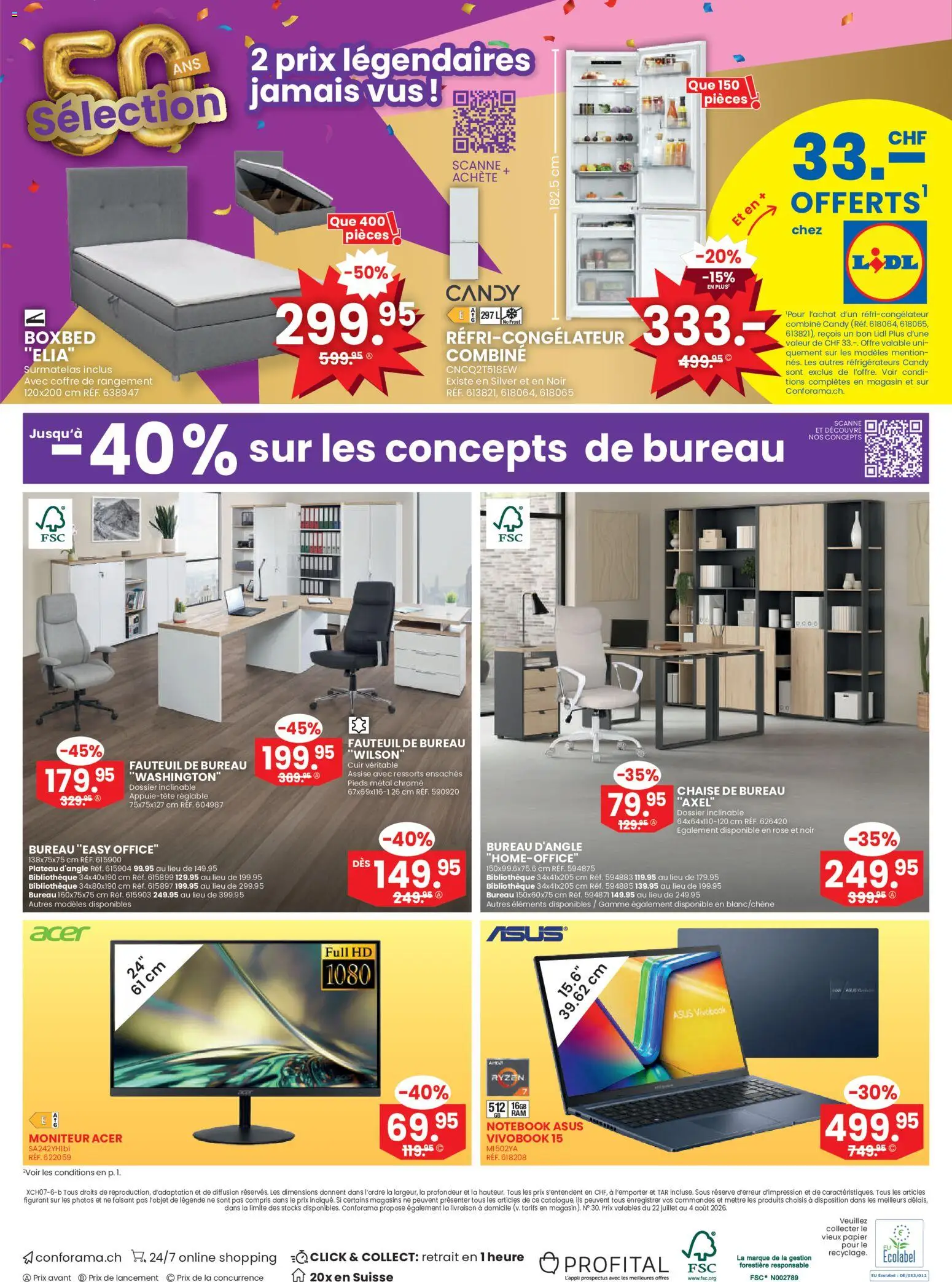 Conforama aktionen FR – gültig ab 22.07.2026 | Seite: 16 | Produkte: Notebook