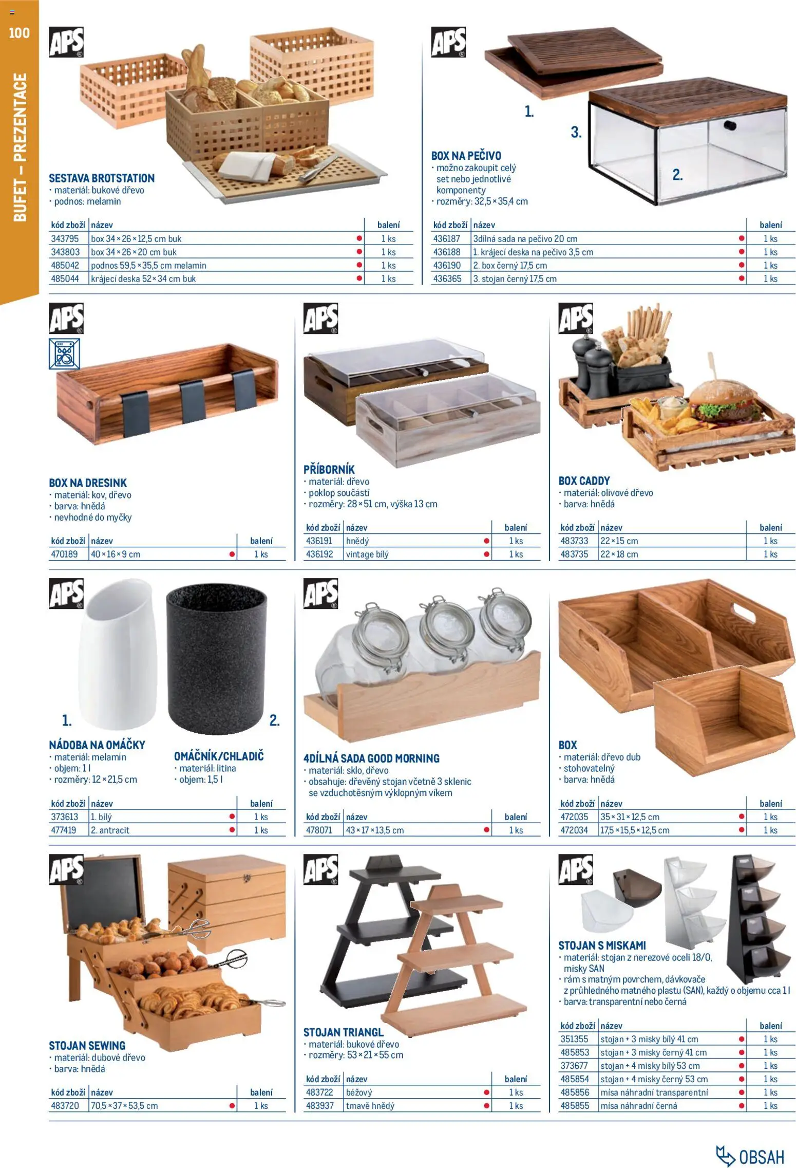 Makro leták - Gastro vybavení a zařízení od 01.02.2026 | Strana: 100 | Produkty: Podnos, Box, Pečivo, Příborník