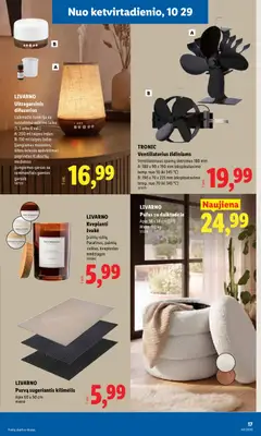 LIDL leidinys galioja nuo 2026.10.26 | Puslapis: 17 | Prekių: Ventiliatorius, Pufas, Kilimėlis