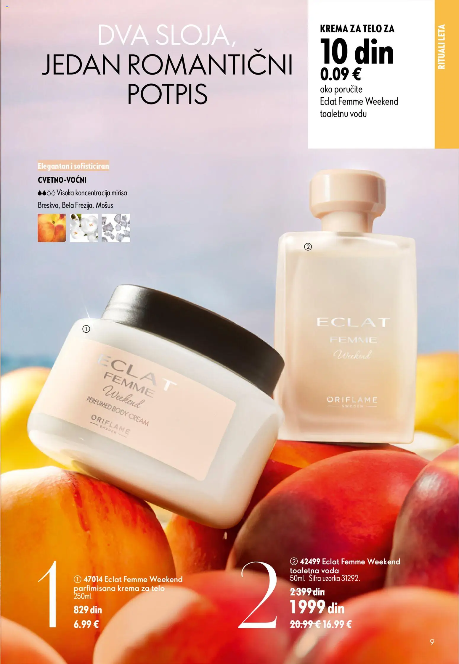 Oriflame katalog - važi od 24.06.2026 | Strana: 9 | Proizvode: Toaletna voda, Voda, Krema, Krema za telo