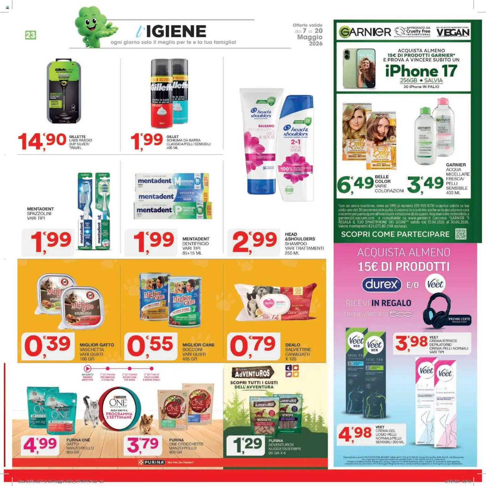 Volantino SISA del 07.05.2026 | Pagina: 23 | Prodotti: Balsamo, Iphone, Smartphone, Stampa