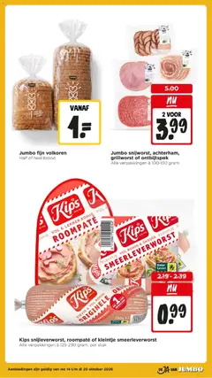 Vanilleroomlaai, aardbei bavariois vlaai of bosvruchten meringue vlaai, Halve vlaai - Voorbeeld van een folder van Jumbo, geldig van 14-10-2026 | Pagina: 12