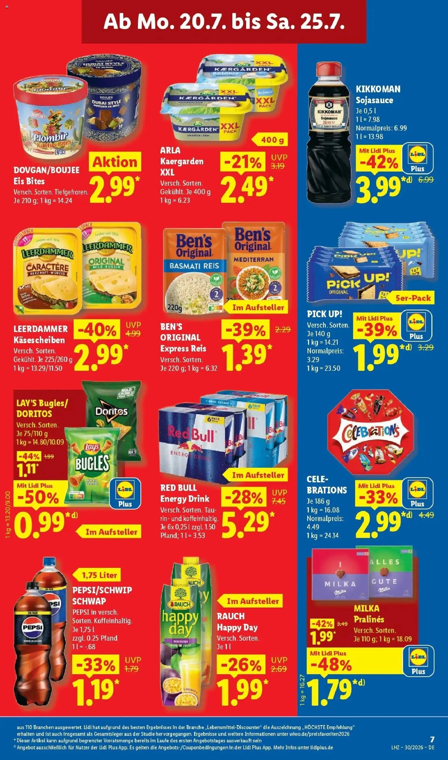 Lidl Prospekt Villingen-schwenningen – gültig ab 20.07.2026 | Seite: 15 | Produkte: Energy, Pistazien, Celebrations, Chips