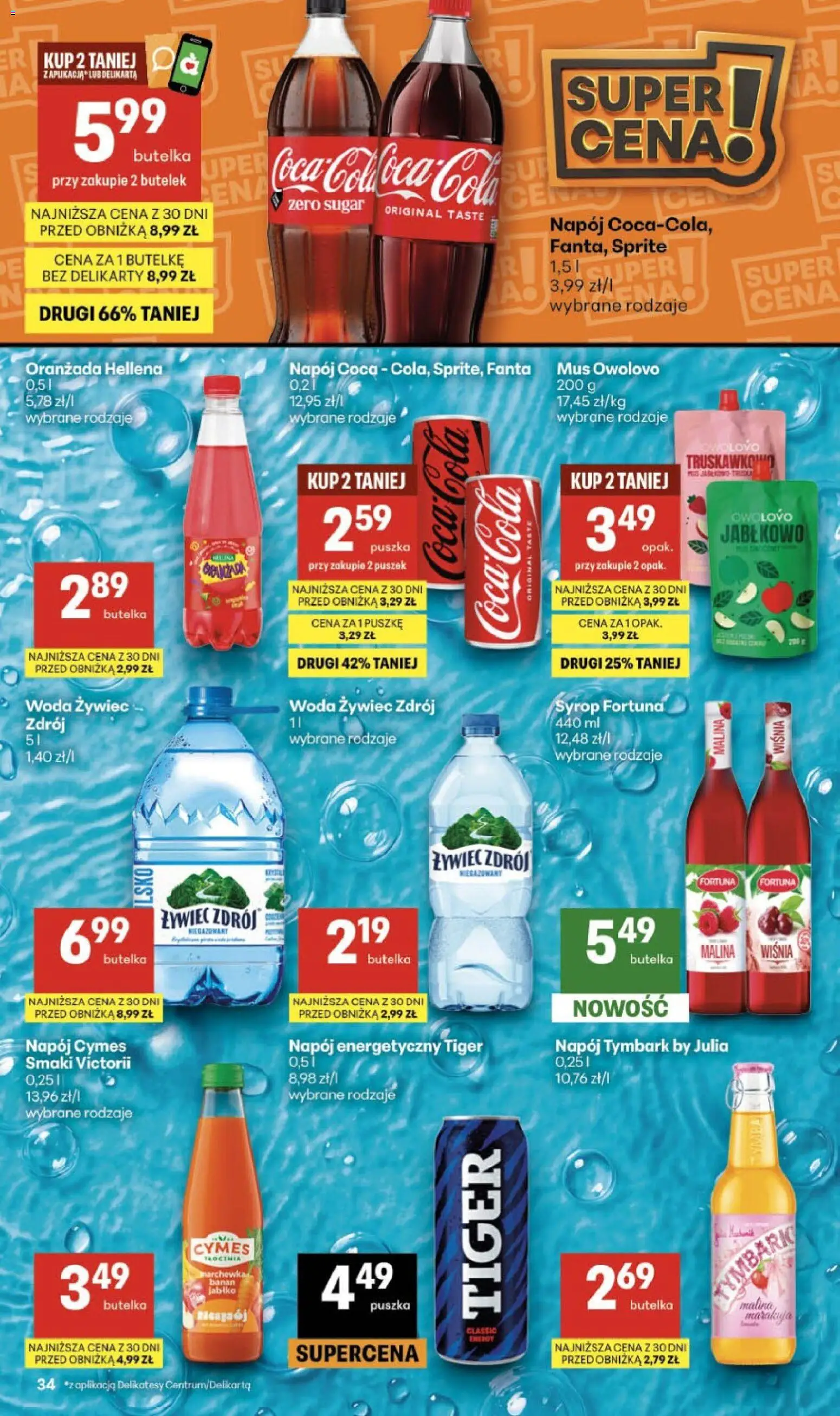 Delikatesy Centrum gazetka od 24.09.2026 | Strona: 34 | Produkty: Syrop, Malina, Fanta, Marchewka