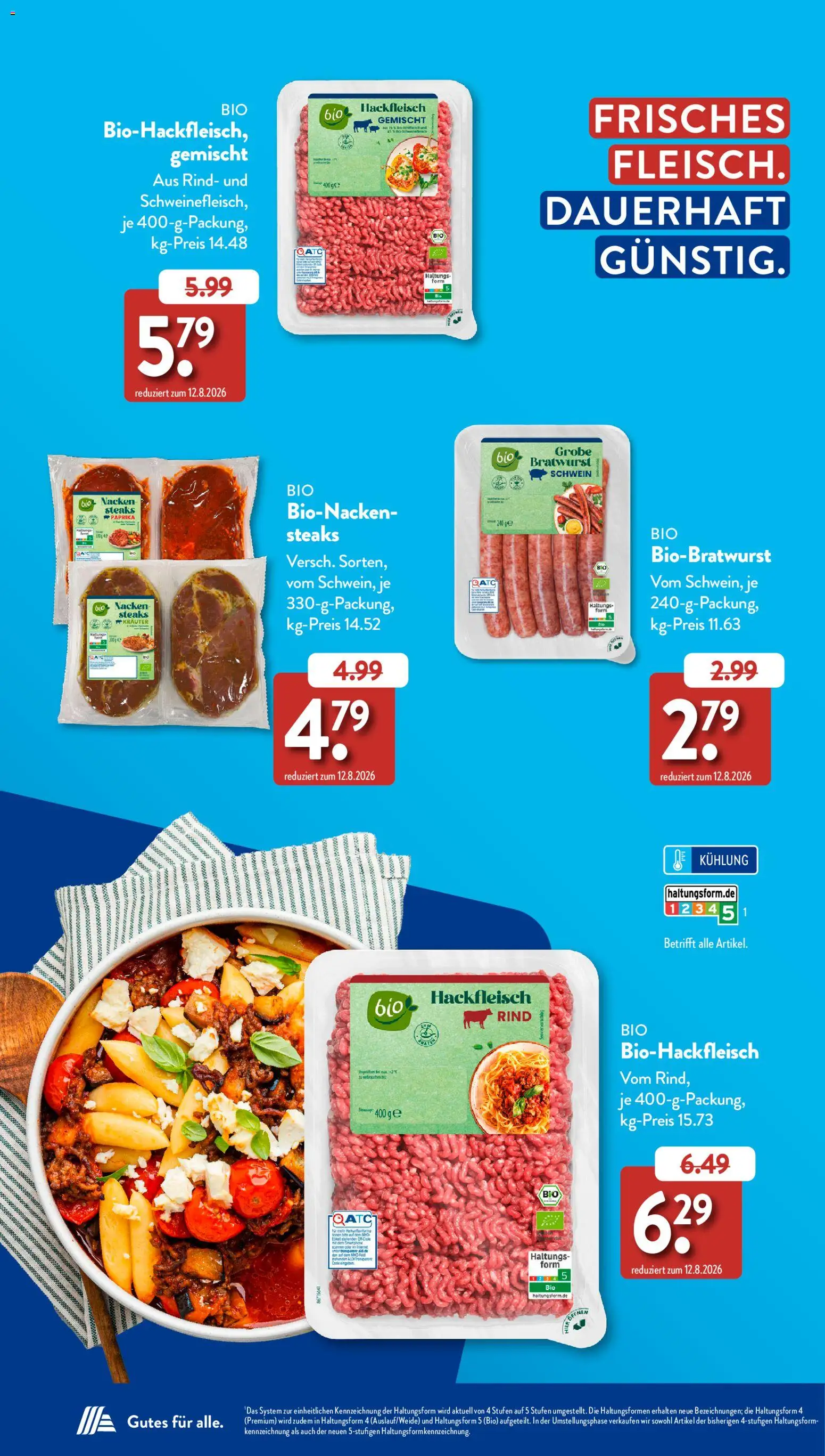 Aldi Süd Sonderprospekt – gültig ab 01.09.2026 | Seite: 6 | Produkte: Bratwurst, Paprika, Hackfleisch
