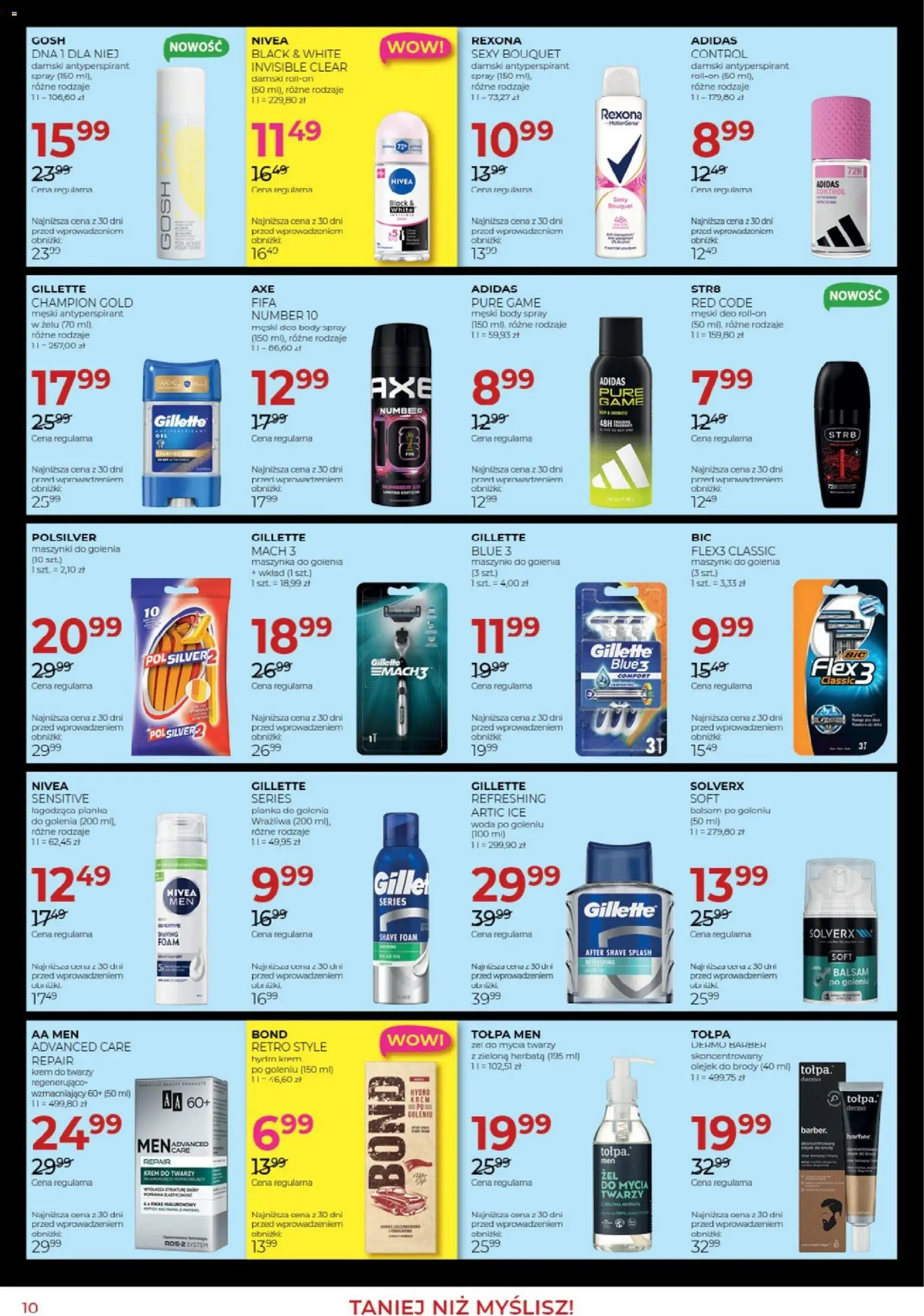 Jawa gazetka od 05.05.2026 | Strona: 10 | Produkty: Maszynka do golenia, Maszynki do golenia, Antyperspirant, Krem do twarzy