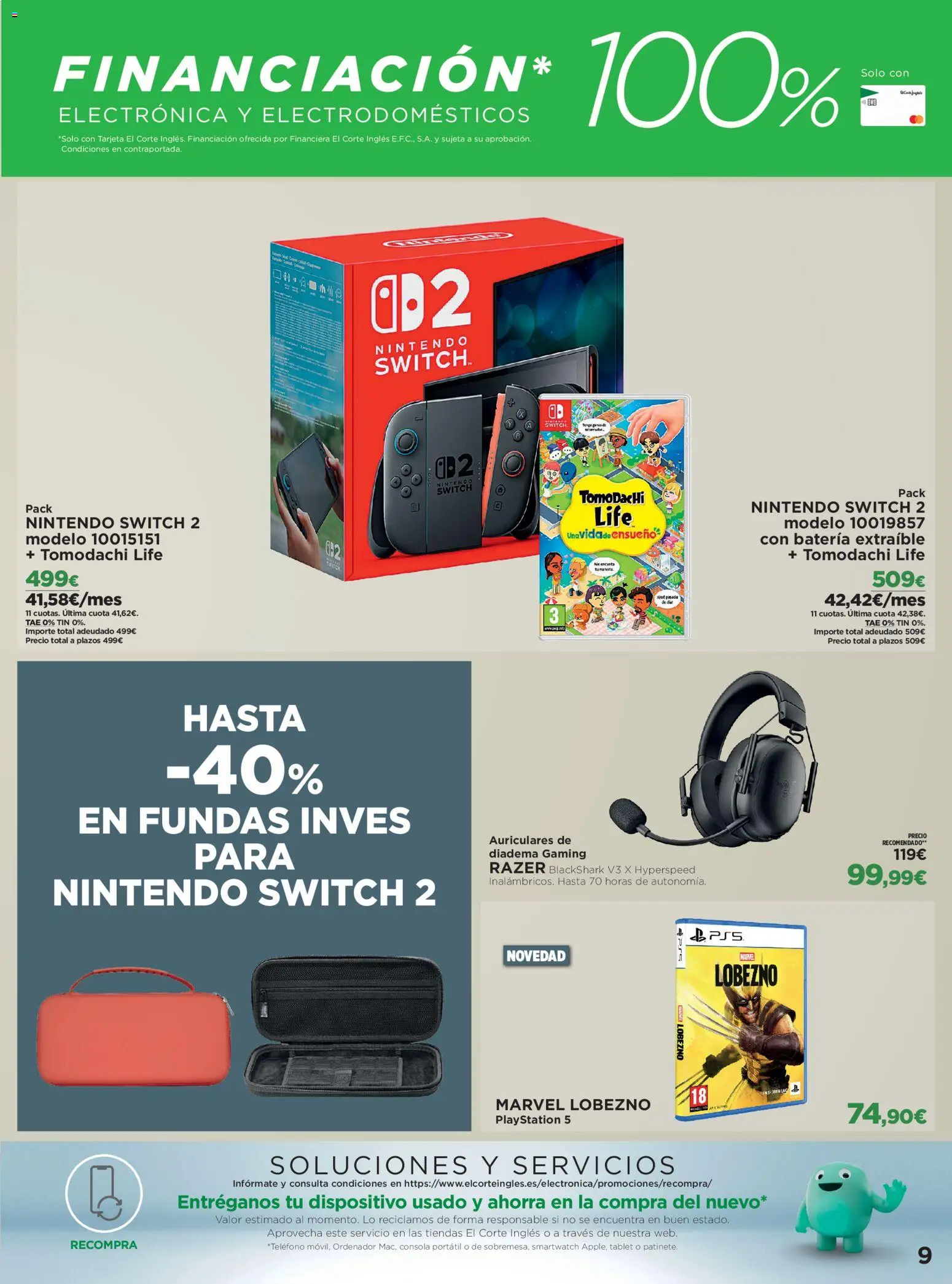 El Corte Inglés Volver tiene sus ventajas │ válido desde el 21/09/2026 | Página: 9