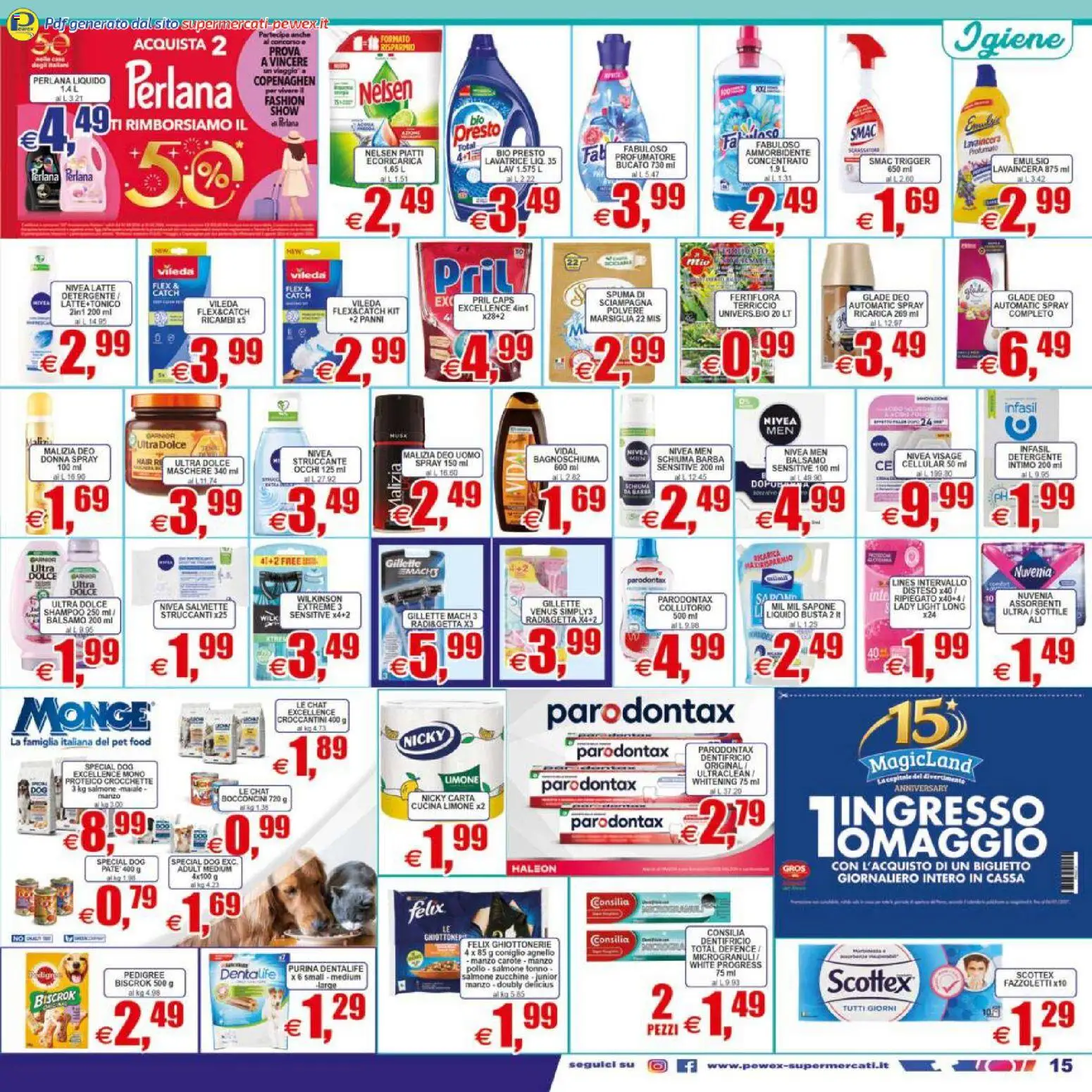 Volantino Pewex del 07.04.2026 | Pagina: 15 | Prodotti: Shampoo, Struccante, Salmone, Intimo