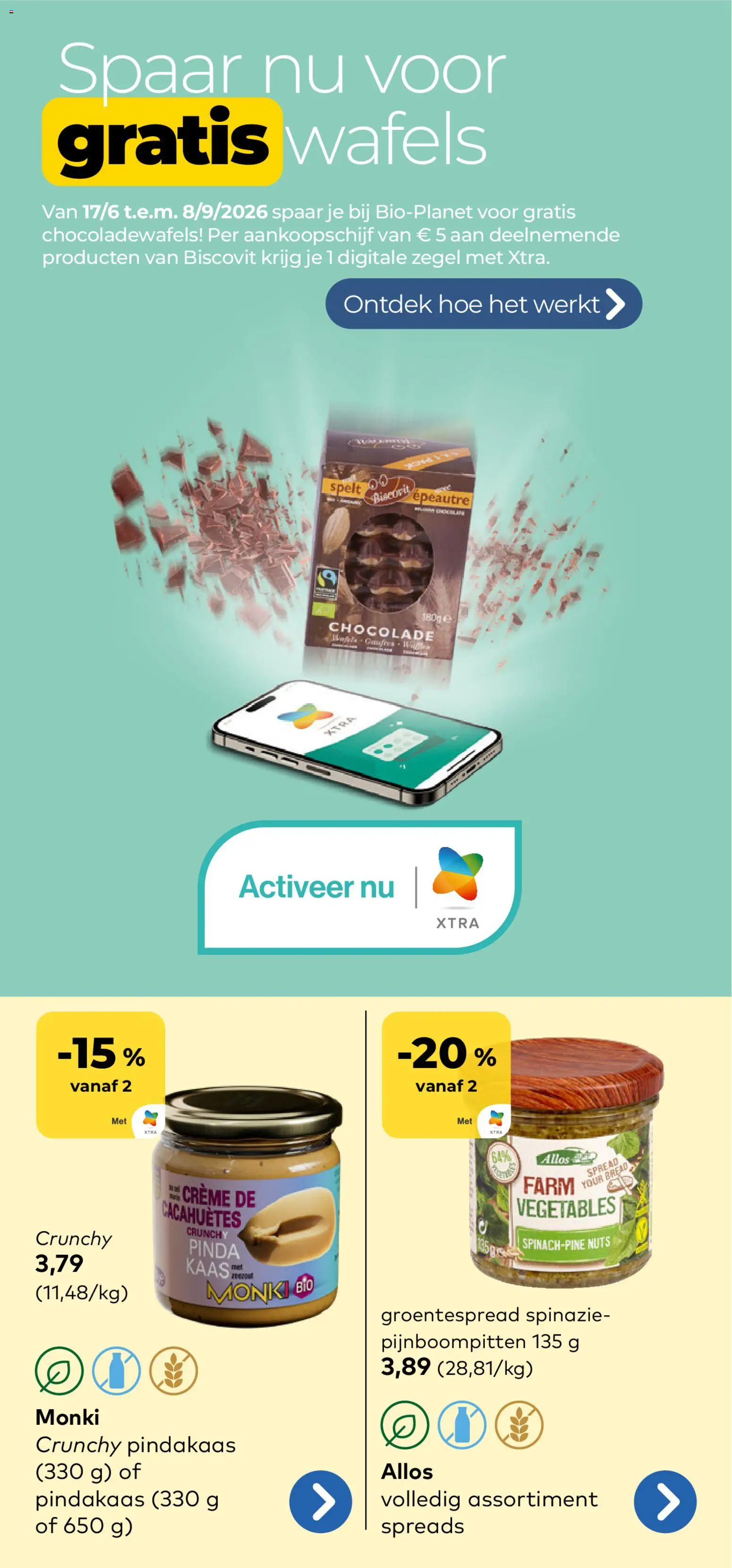 {H1} | Pagina: 5 | Producten: Wafels, Crème, Spinazie, Kaas