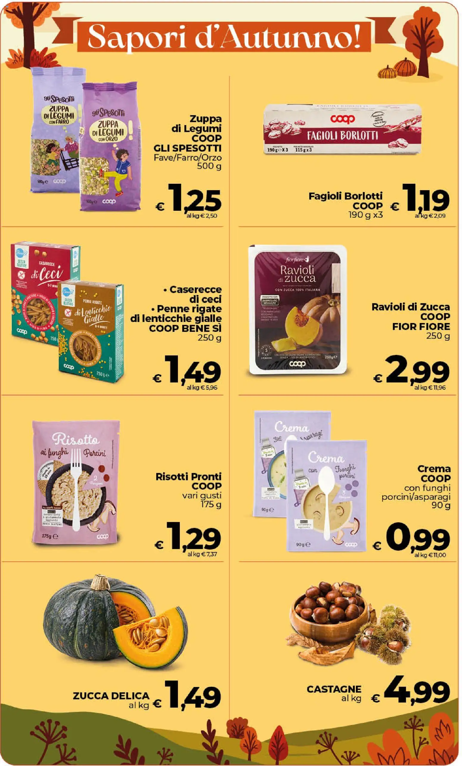 Volantino Ipercoop del 13/10/2026 | Pagina: 11 | Prodotti: Crema, Lenticchie, Zucca, Ravioli
