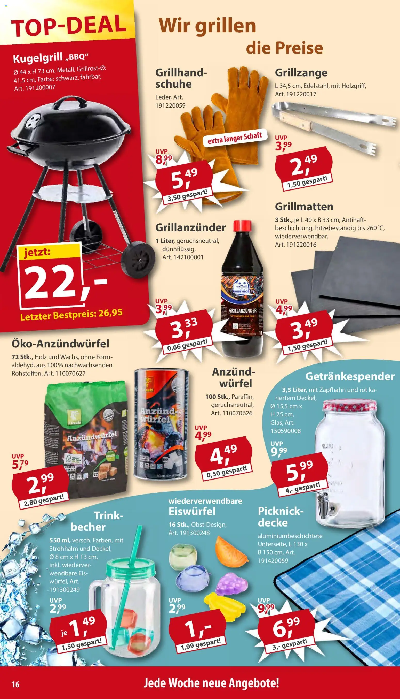 Sonderpreis Baumarkt Prospekt 	 – gültig ab 23.05.2026 | Seite: 16 | Produkte: Decke, Eis