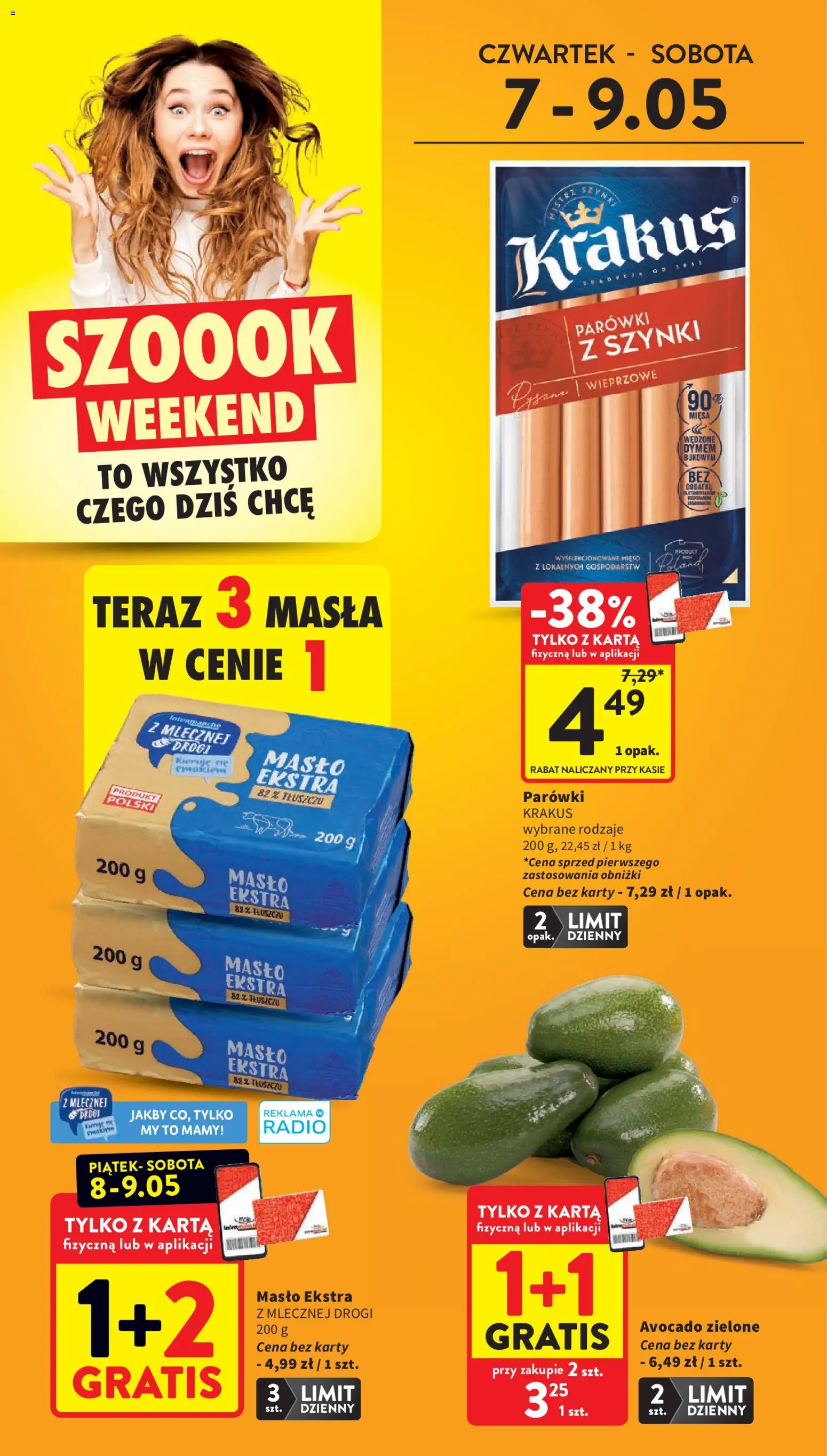 Intermarche gazetka od 07.05.2026 | Strona: 2 | Produkty: Karta, Radio, Mięso, Masło