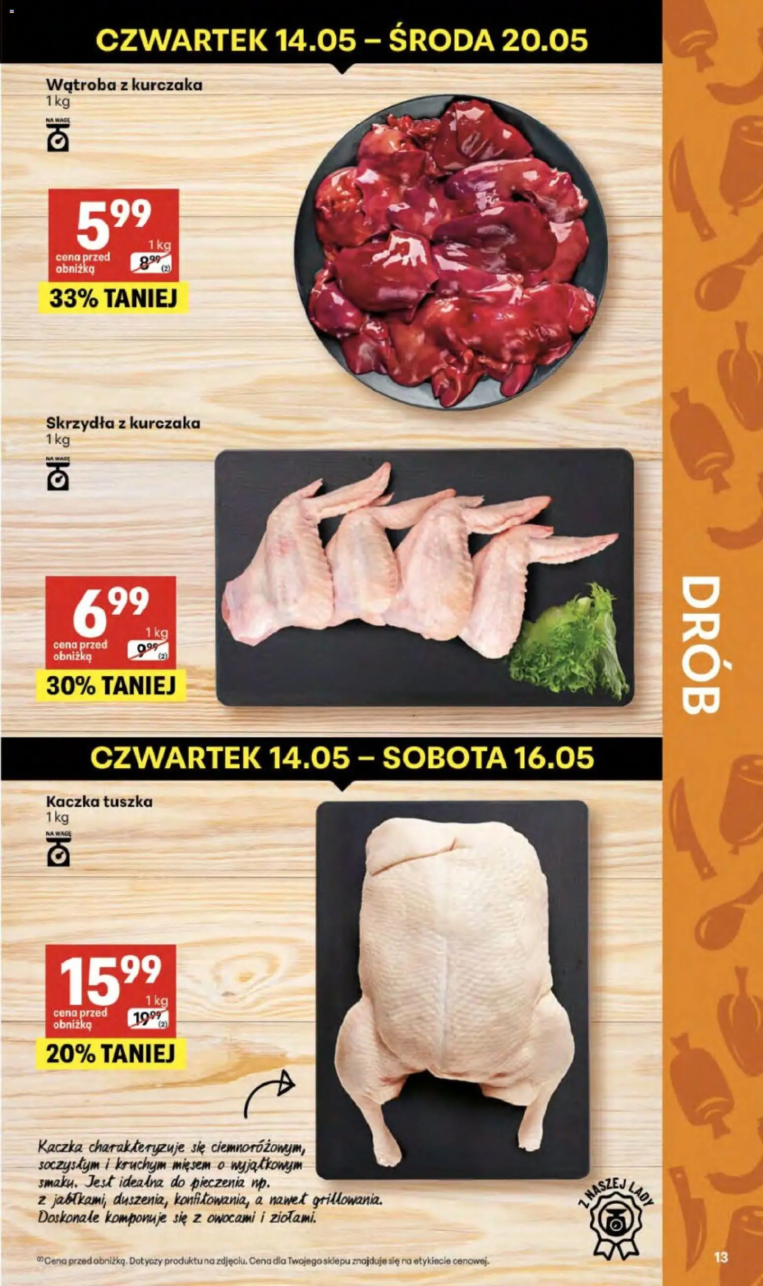 Delikatesy Centrum gazetka od 14.05.2026 | Strona: 13 | Produkty: Kaczka