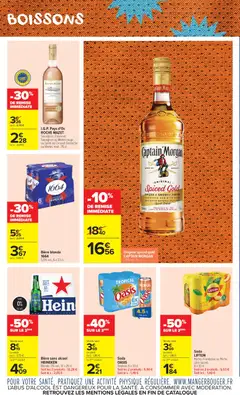 Carrefour Market - Prévisualisation de Carrefour Market catalogue valide à partir de 16.06.2026 | Page: 10 | Produits: Framboise, Pêche, Captain Morgan, Heineken