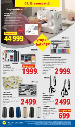 Lidl akciós újság - amely érvényes a következő dátumtól: 2026.09.10. | Oldal: 46 | Termékek: Szilikon, Varrógép, SilverCrest, W5