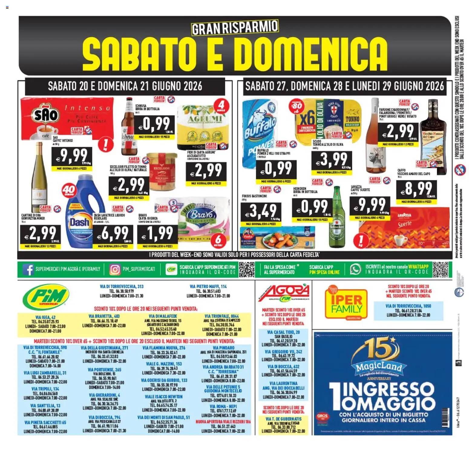 Volantino PIM Supermercati del 19.06.2026 | Pagina: 24