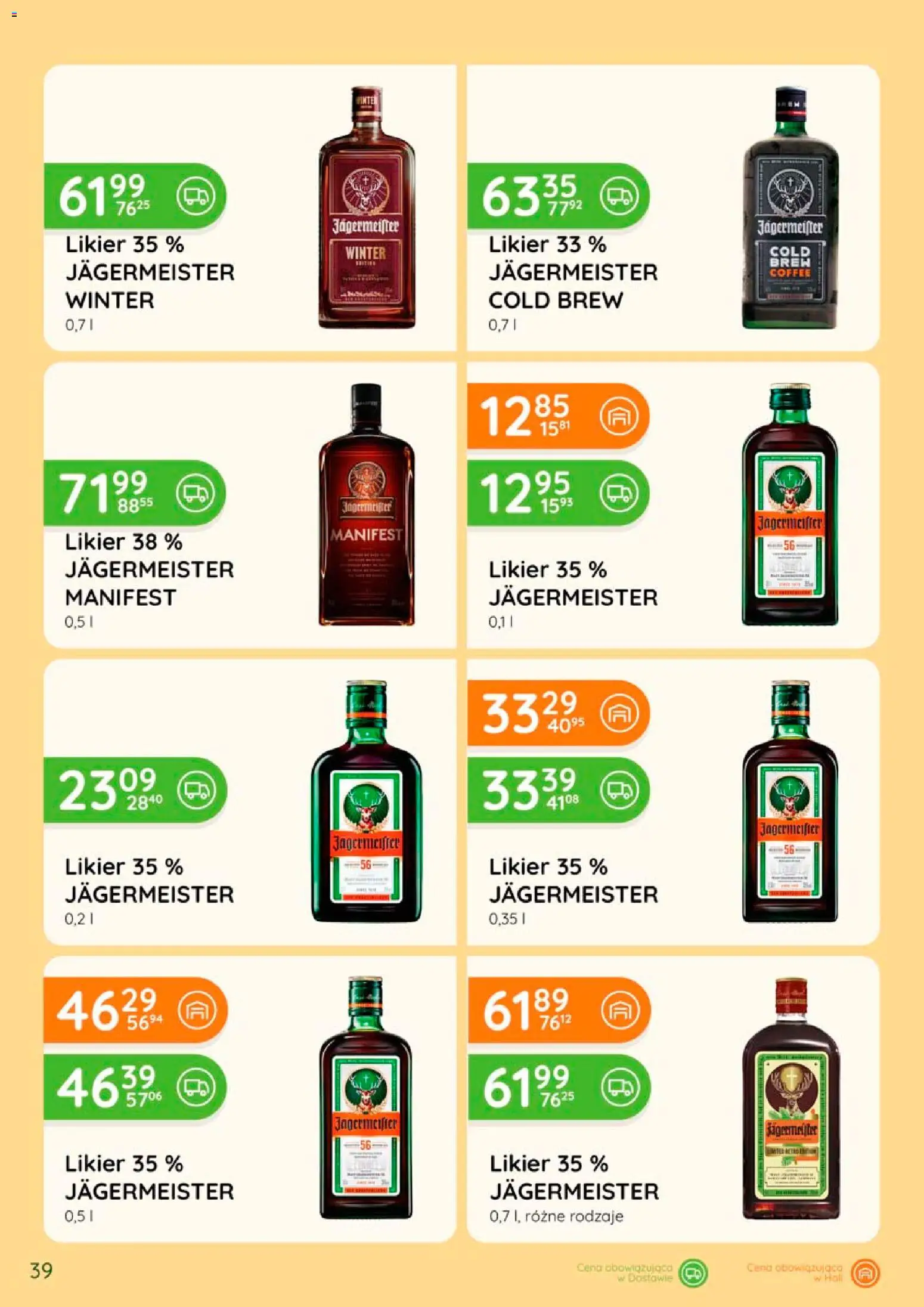 Eurocash gazetka - Katalog Alkoholowy od 01.08.2026 | Strona: 39 | Produkty: Jagermeister