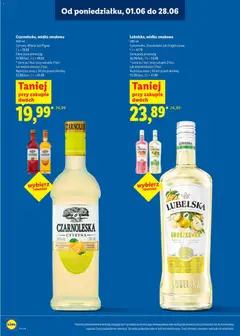Pogląd oferty "Czarnoleska, wódka smakowa, 500 ml Cytryna, Wiśnia lub Pigwa" - ważna od 01.06.2026 | Strona: 25