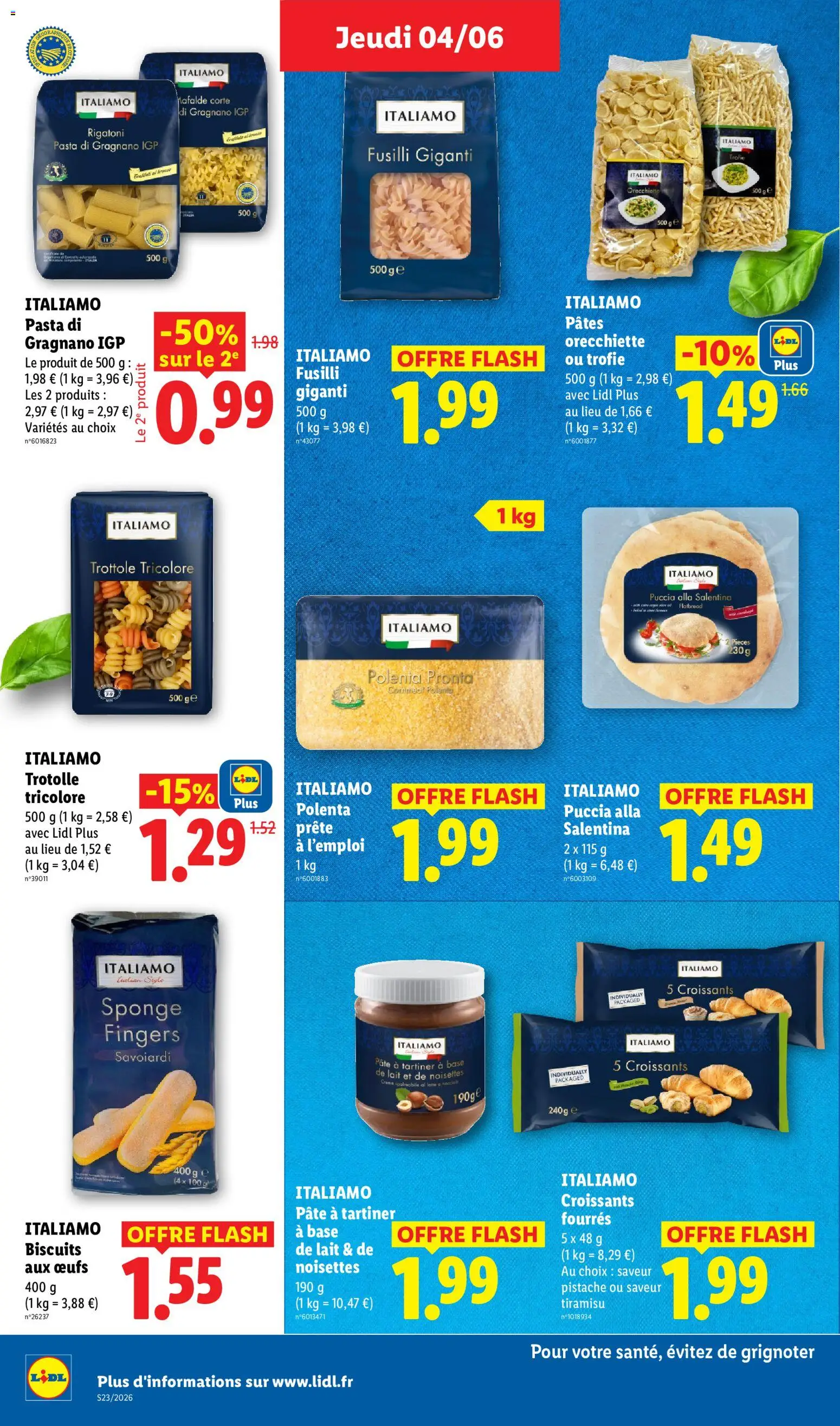{H1} | Page: 22 | Produits: Noisettes, Pâte à tartiner, Œufs, Pâtes