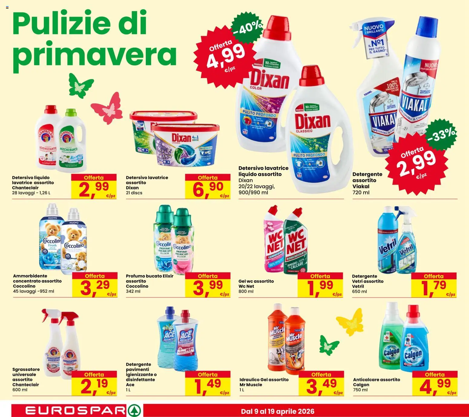 Volantino Despar del 09.04.2026 | Pagina: 16 | Prodotti: Ammorbidente, Detergente, Anticalcare, Profumo