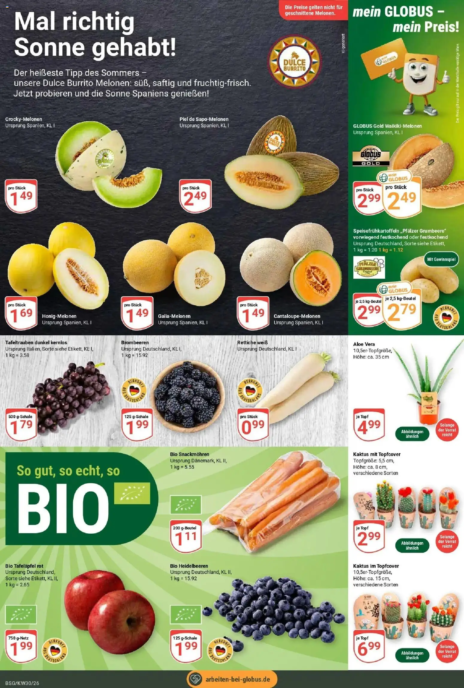 Globus Prospekt Braunschweig – gültig ab 20.07.2026 | Seite: 7 | Produkte: Heidelbeeren