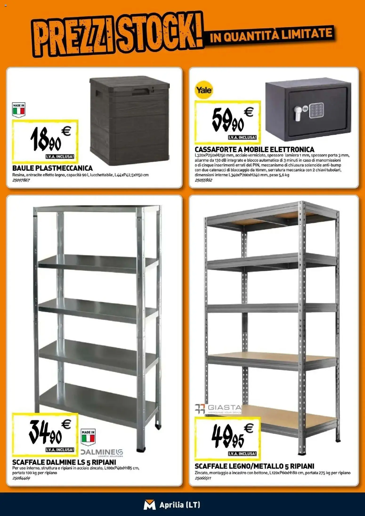 Nuovo TECNOMAT catalogo Aprilia dal 24/09/2026 > offerte anteprima 🛍️ | Pagina: 17 | Prodotti: Mobile, Porta, Scaffale, Baule