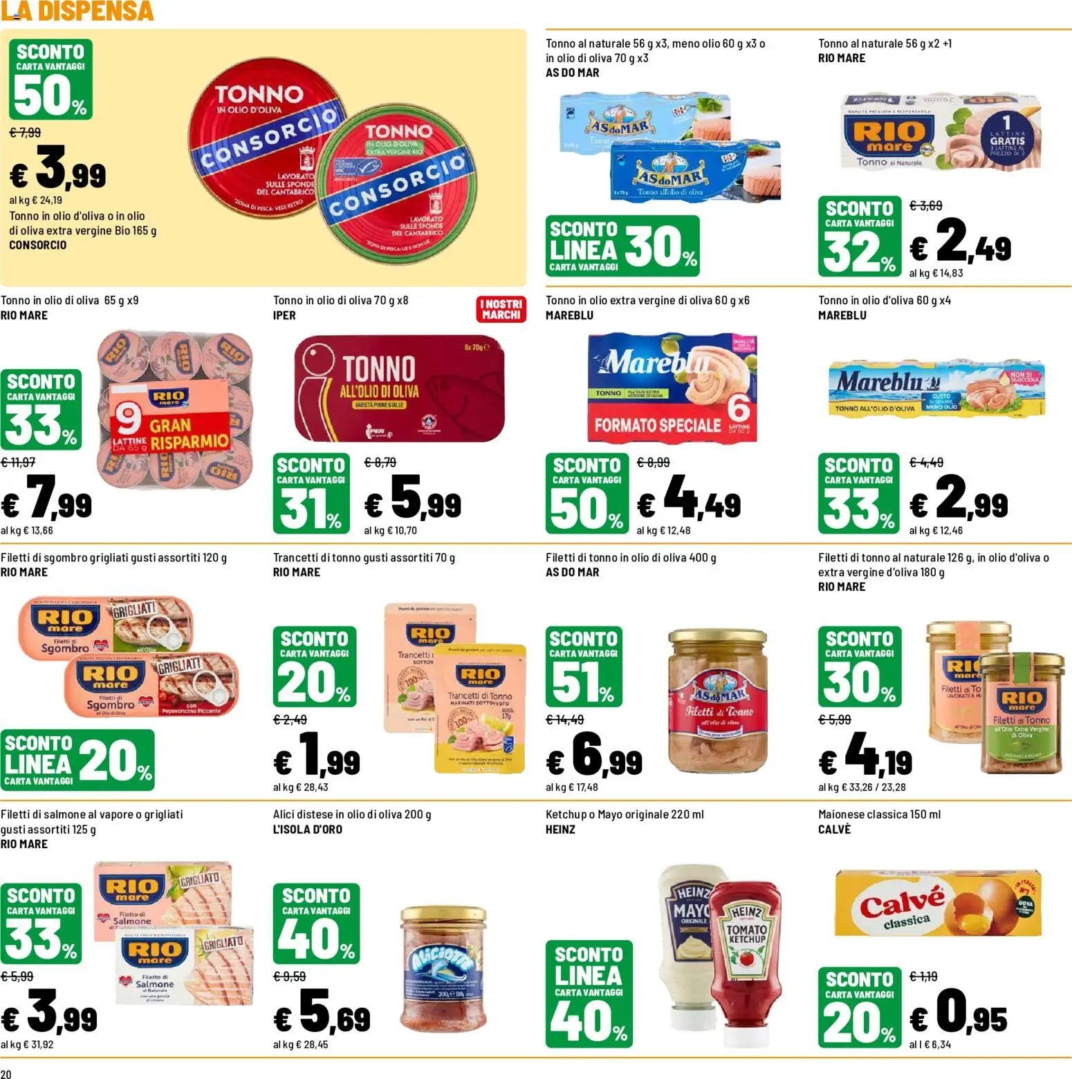 Volantino Iper del 23/10/2026 | Pagina: 24 | Prodotti: Olio, Olio d'oliva, Sgombro, Alici