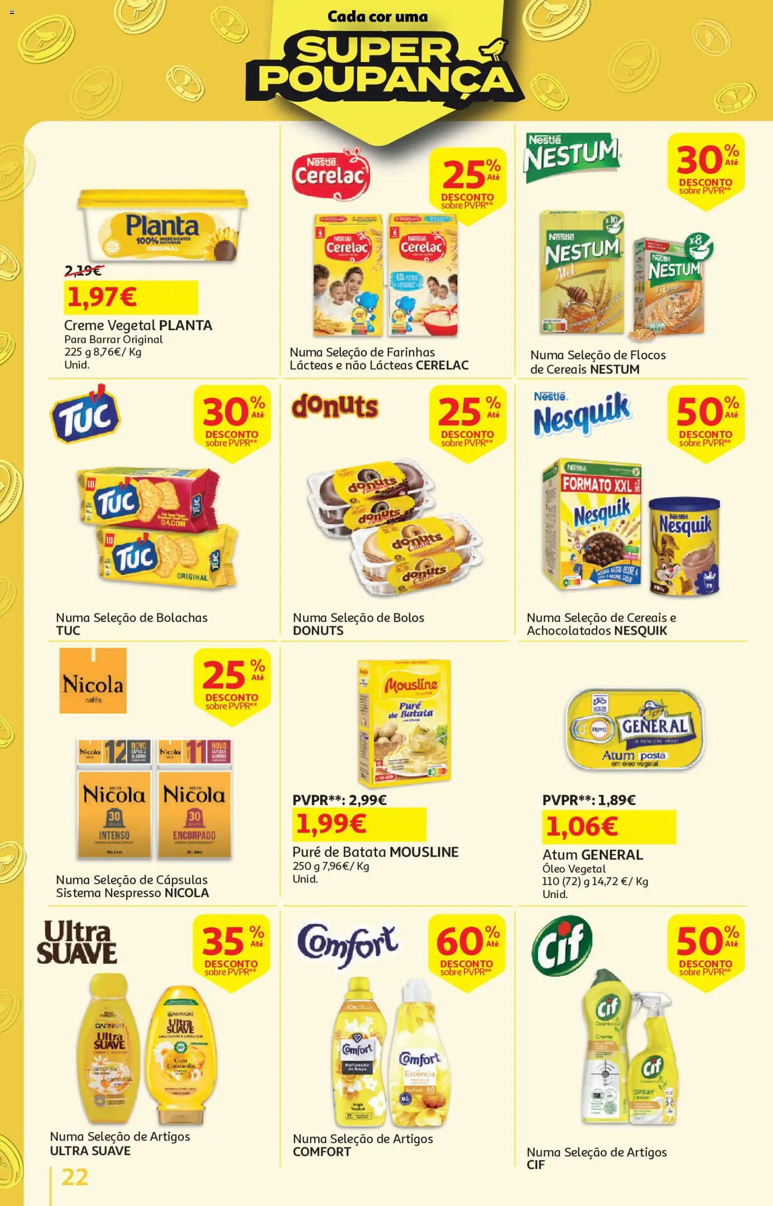 Auchan - Vida no Exterior │ válido de 06.05.2026 | Página: 22 | Produtos: Bacon, Bolachas, Nespresso, Creme