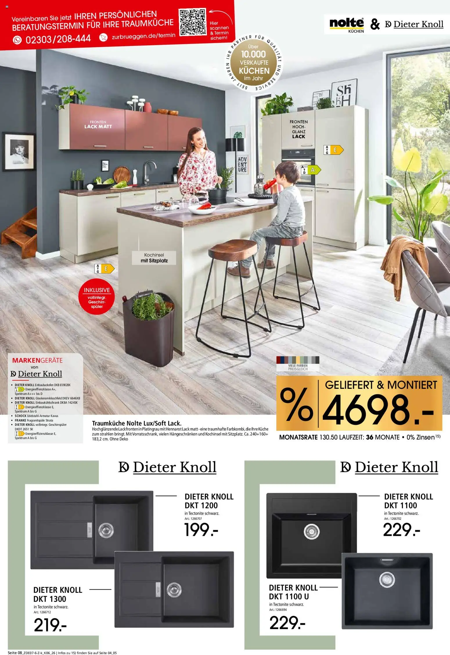Zurbrüggen Küchen für Ihr Zuhause – gültig ab 25.07.2026 | Seite: 8 | Produkte: Geschirrspüler, Küche, Kuchen