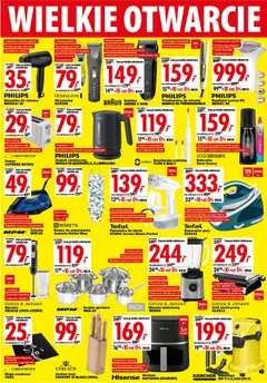 Pogląd oferty "Mediaexpert promocje - Wielkie otwarcie Gdańsk" - ważna od 20.08.2026 | Strona: 6 | Produkty: Czajnik elektryczny, Depilator, Suszarka do włosów, Generator pary