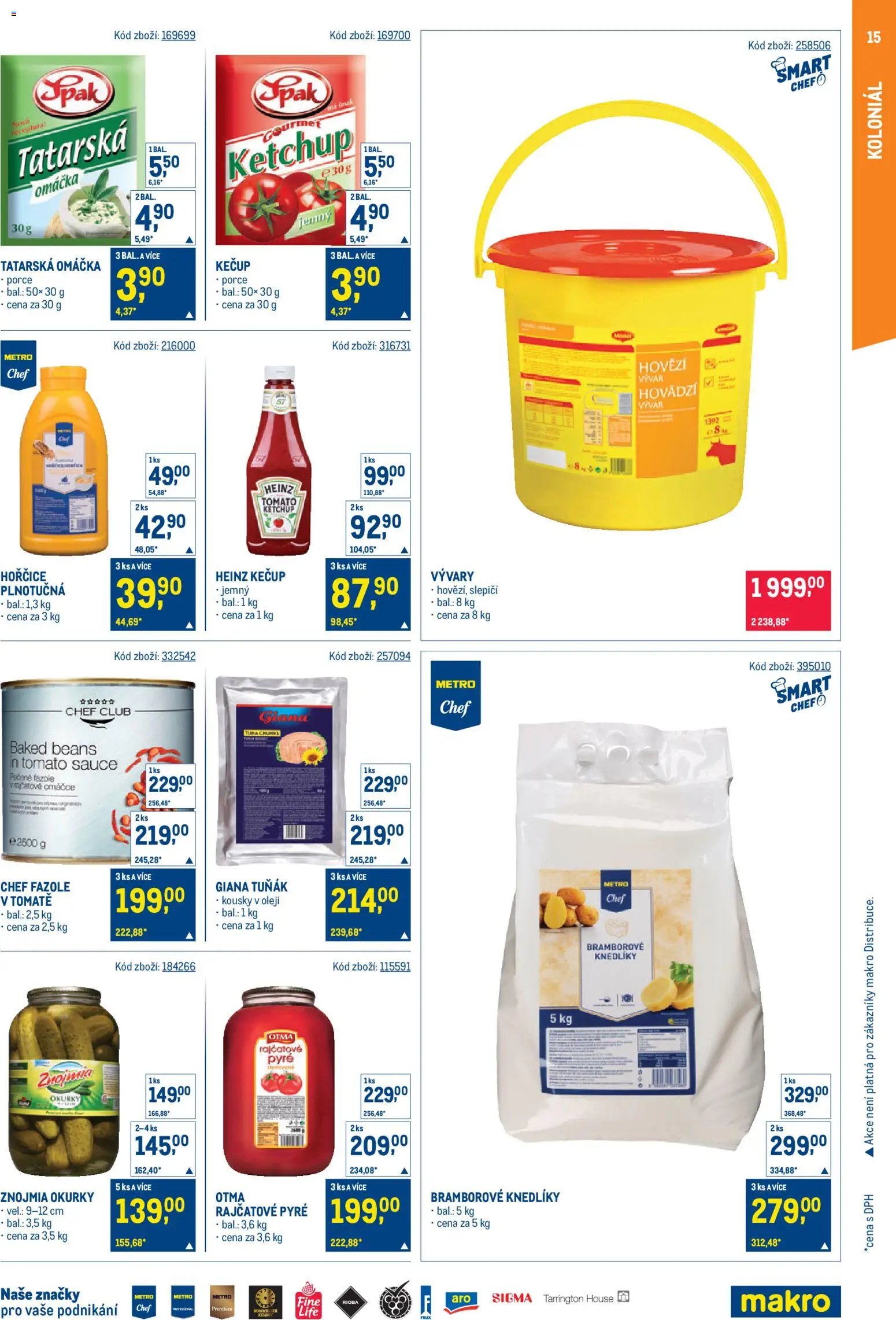 Makro leták - Gastronomie od 20.05.2026 | Strana: 15 | Produkty: Hovězí, Kečup, Fazole, Tatarská omáčka