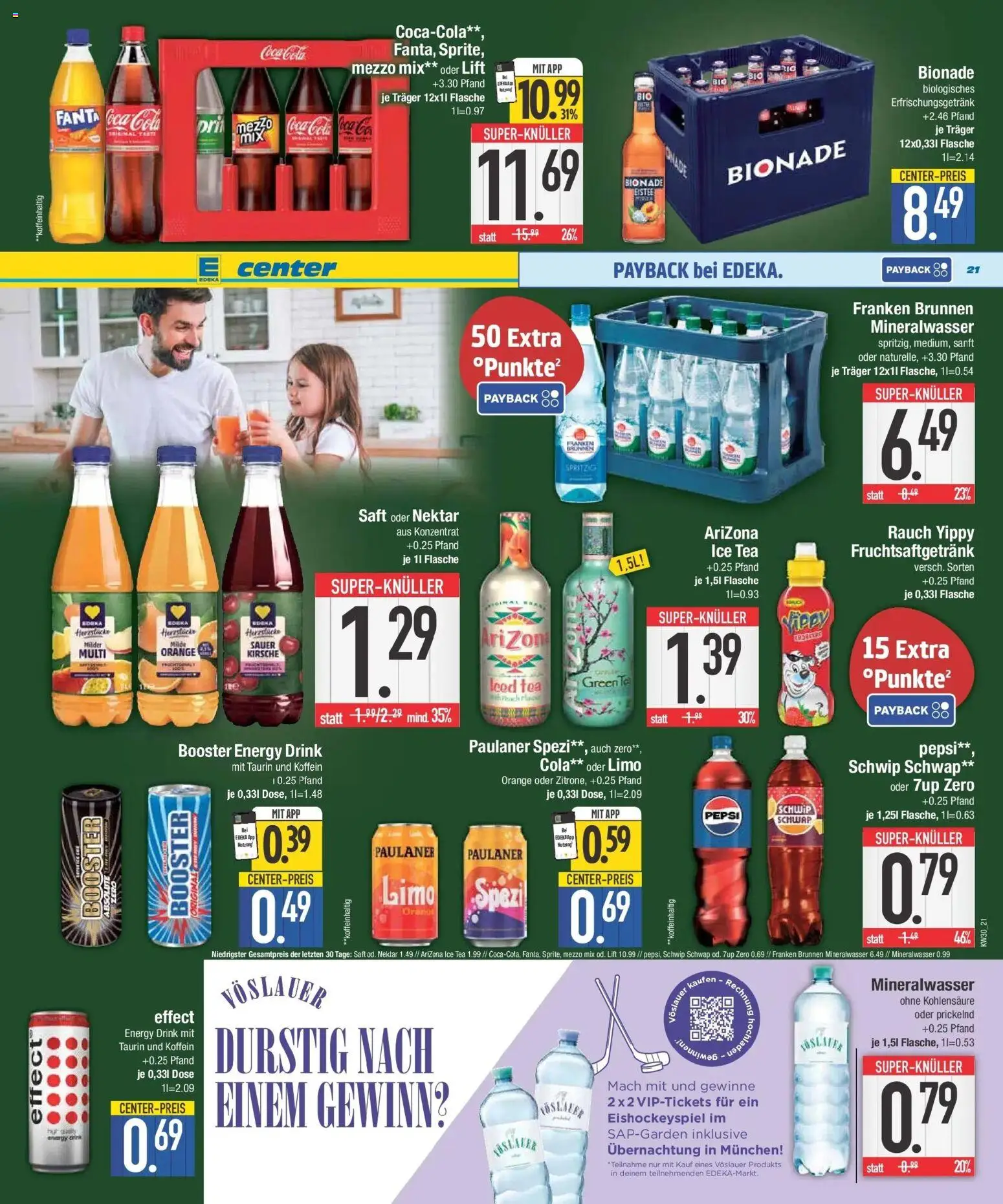 E center Prospekt Eichstätt – gültig ab 20.07.2026 | Seite: 21 | Produkte: Fanta, Cola, Pepsi, Paulaner