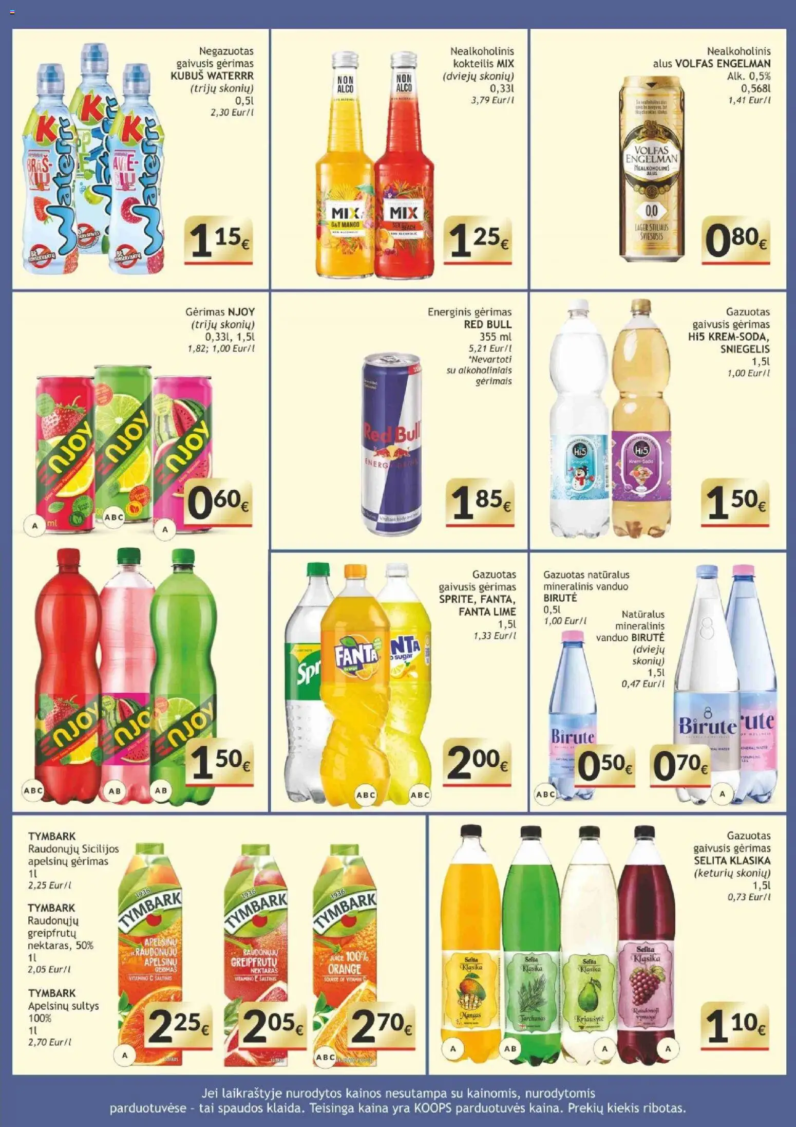 Koops akcijos nuo 2026.10.05 | Puslapis: 9 | Prekių: Gaivusis gėrimas, Vanduo, Alus, Mineralinis vanduo