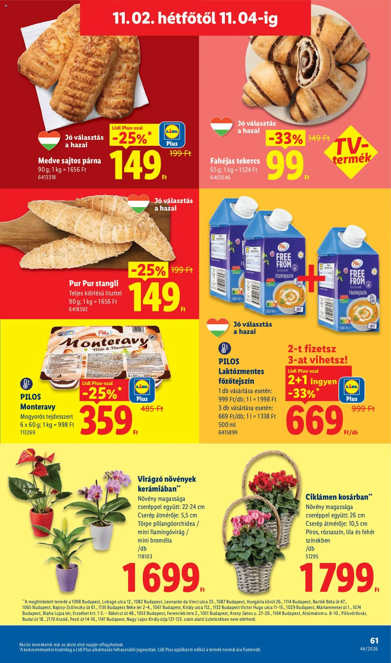 Lidl akciós ujság - amely érvényes a következő dátumtól: 2026.10.29. | Oldal: 61