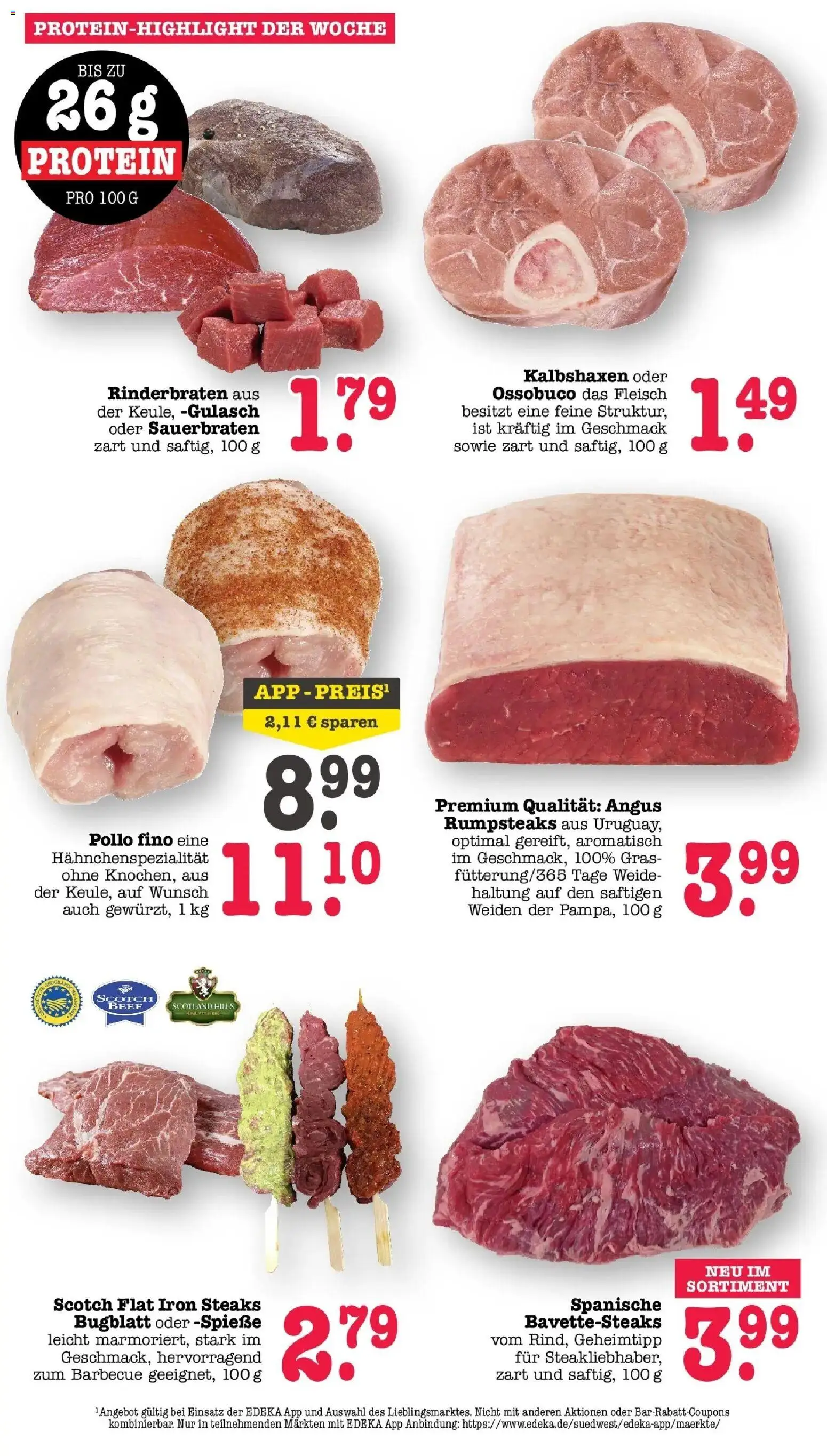 Edeka Prospekt Mainz-Weisenau (ab 17.08.2026) » Angebote Online | Seite: 5 | Produkte: Rinderbraten, Spieße, Gulasch, Fleisch
