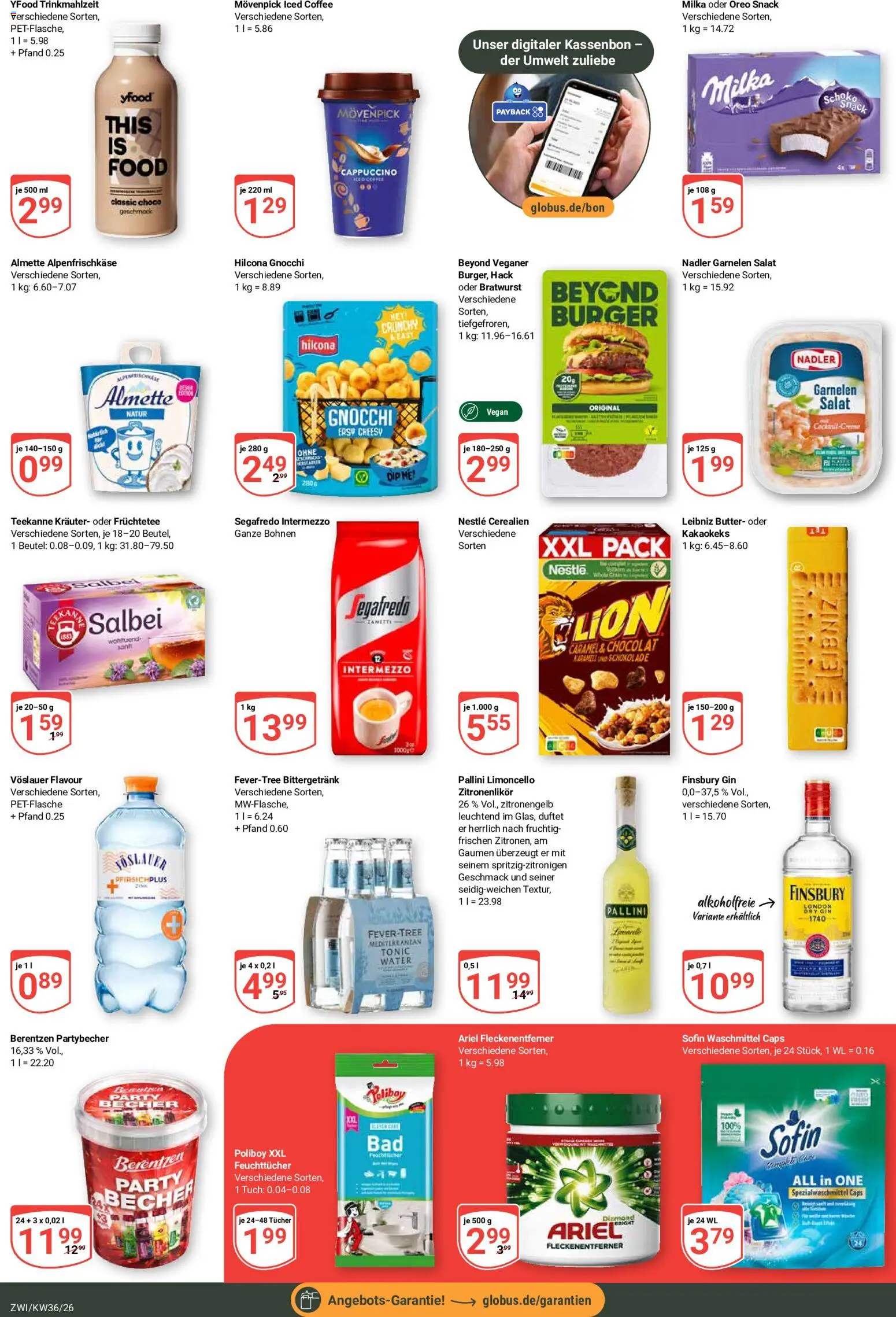 Globus Prospekt Zwickau – gültig ab 31.08.2026 | Seite: 6 | Produkte: Früchtetee, Bratwurst, YFood, Waschmittel