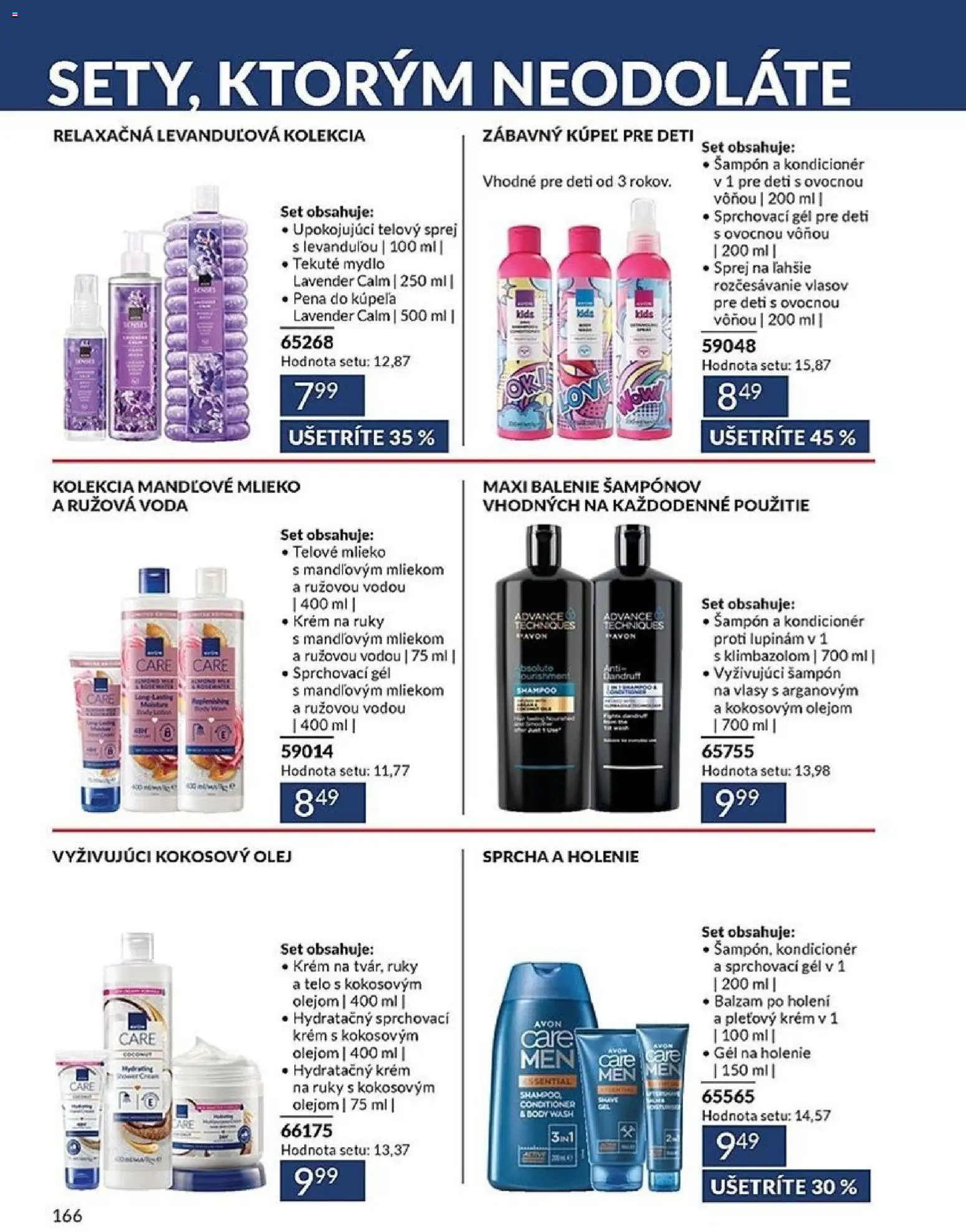 Nové Avon akcie – leták je platný od 01.03.2026 | Strana: 166 | Produkty: Olej, Telové mlieko, Mydlo, Voda
