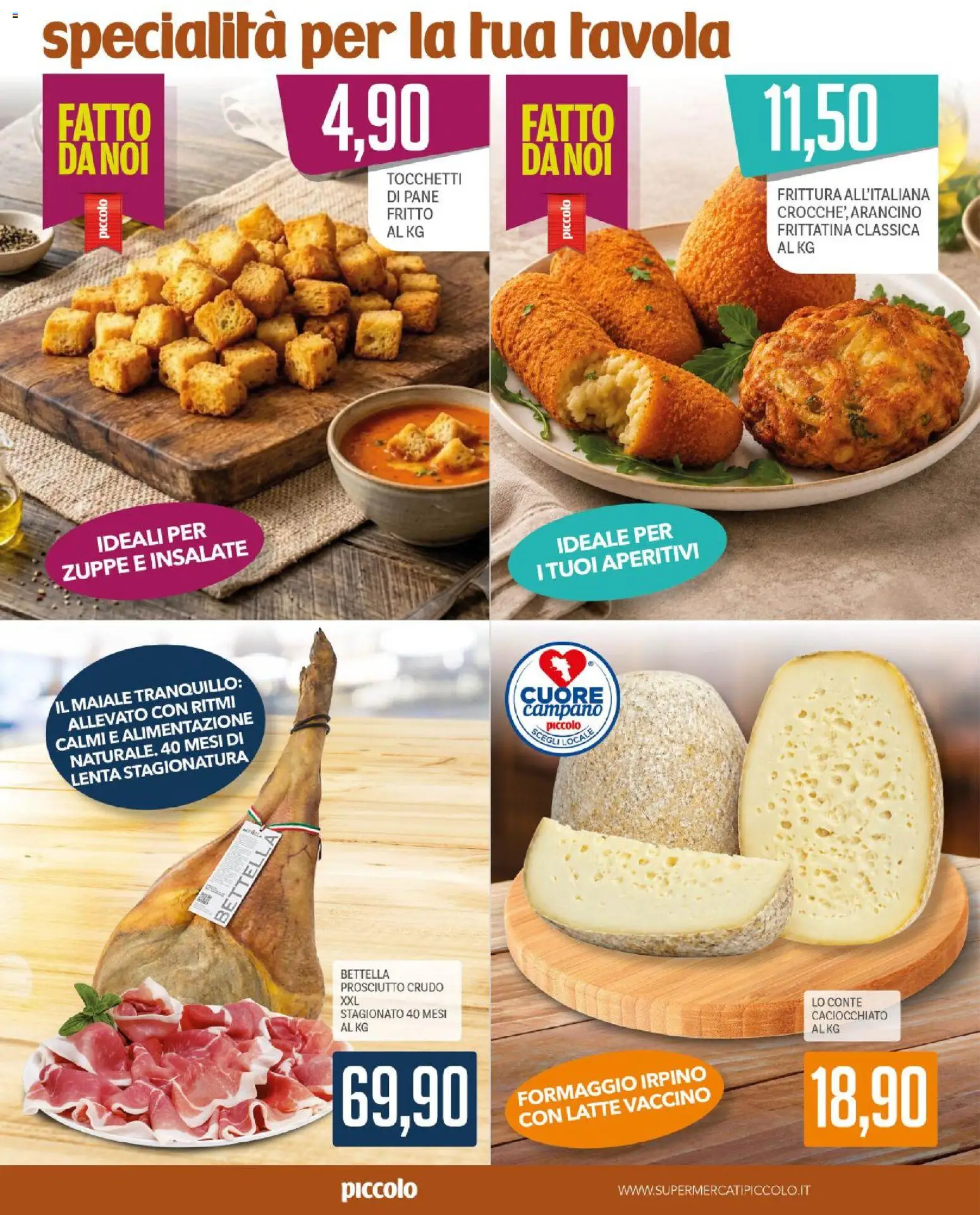Volantino Piccolo del 13/07/2026 | Pagina: 2 | Prodotti: Prosciutto Crudo, Maiale, Formaggio, Prosciutto