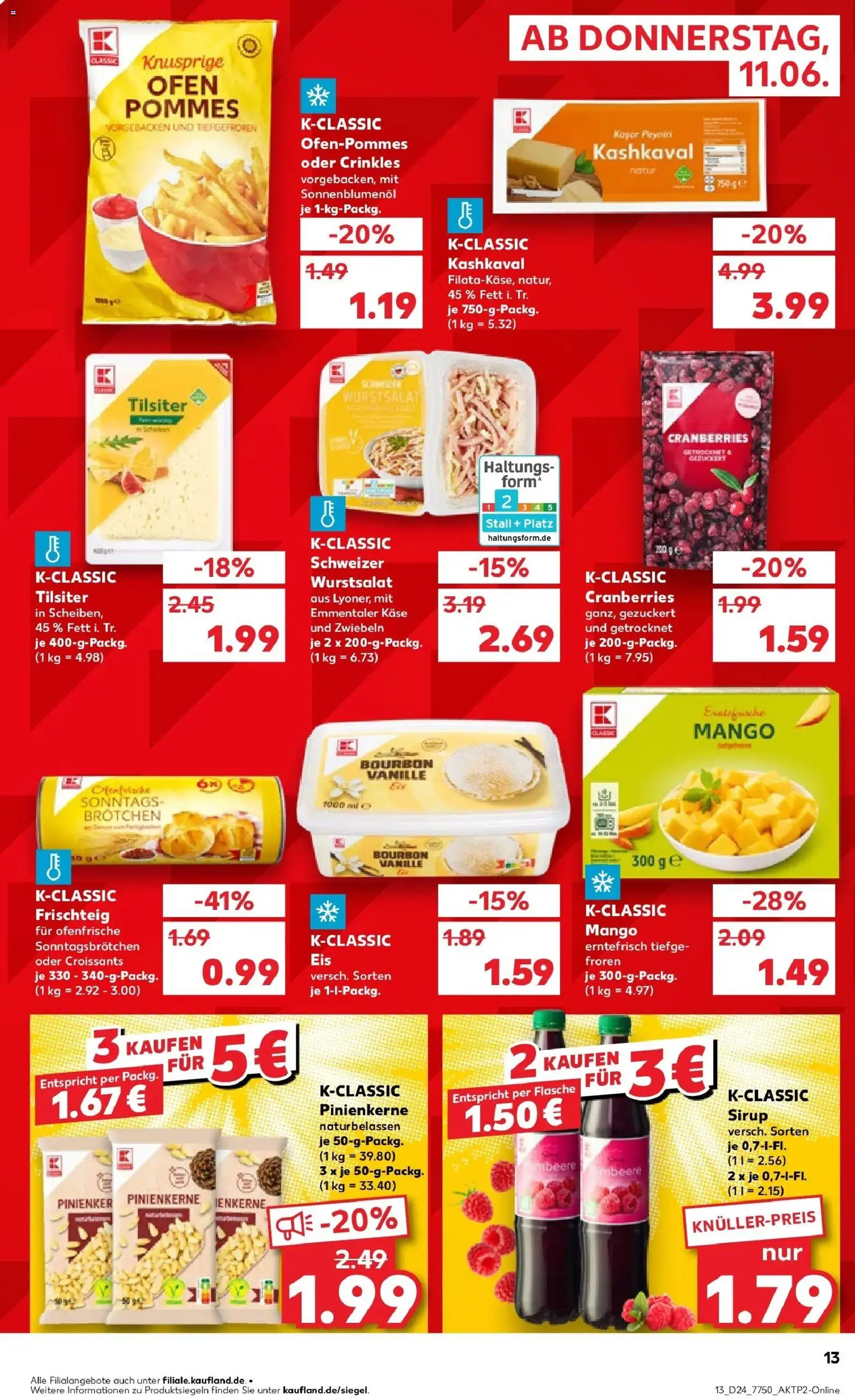 Kaufland Prospekt Bad Kreuznach – gültig ab 08.06.2026 | Seite: 22 | Produkte: Ofen, Zwiebeln, Mango, Eis