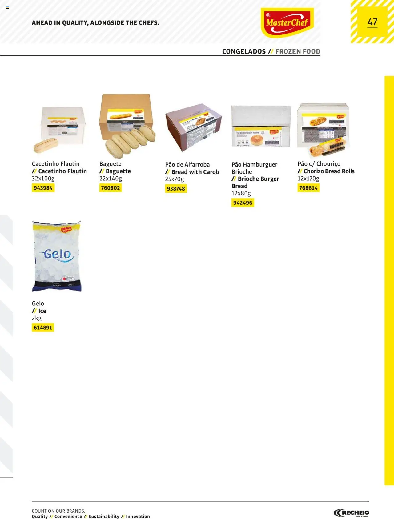 Recheio MasterChef │ válido de 22/03/2024 | Página: 47 | Produtos: Hambúrguer, Pão, Chouriço