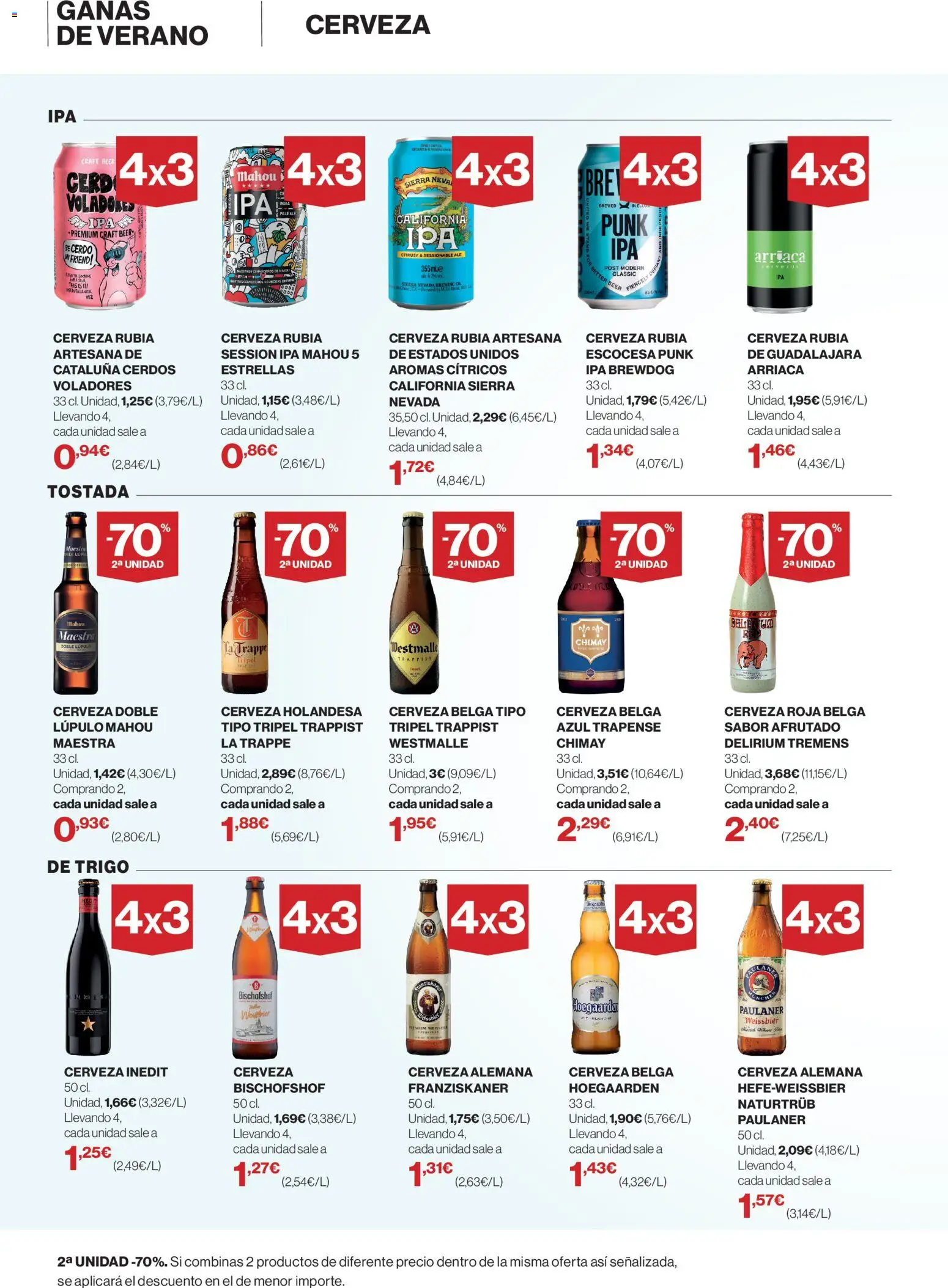Hipercor - Bebidas Refrescantes │ válido desde el 04.06.2026 | Página: 4 | Productos: Cerveza, Cerdo