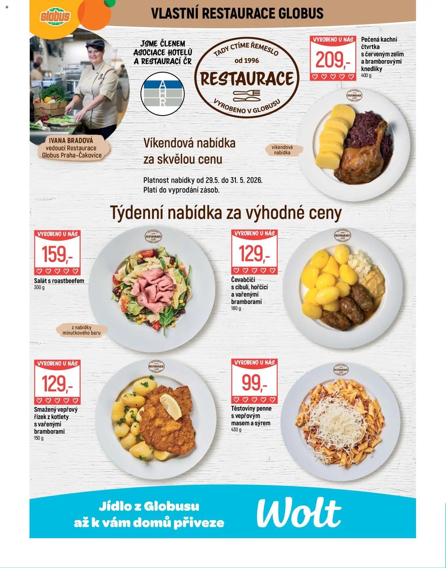 Globus leták - Praha Čakovice od 27.05.2026 | Strana: 7 | Produkty: Penne, Globus, Těstoviny, Salát