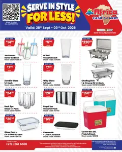 Africa Cash & Carry specials catalogue – valid from 28/09/2026
