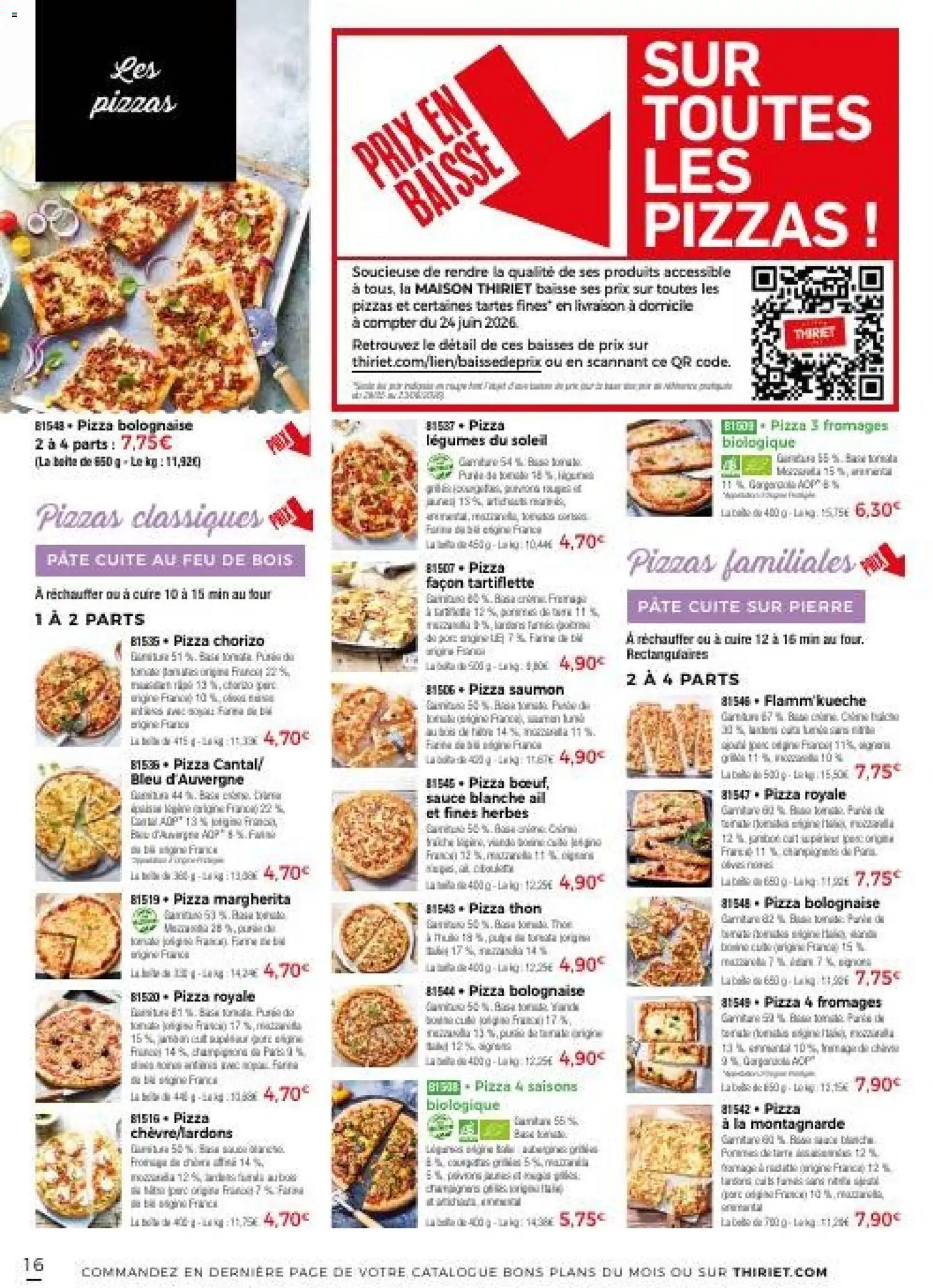 {H1} | Page: 19 | Produits: Chorizo, Four, Lardons, Tartiflette