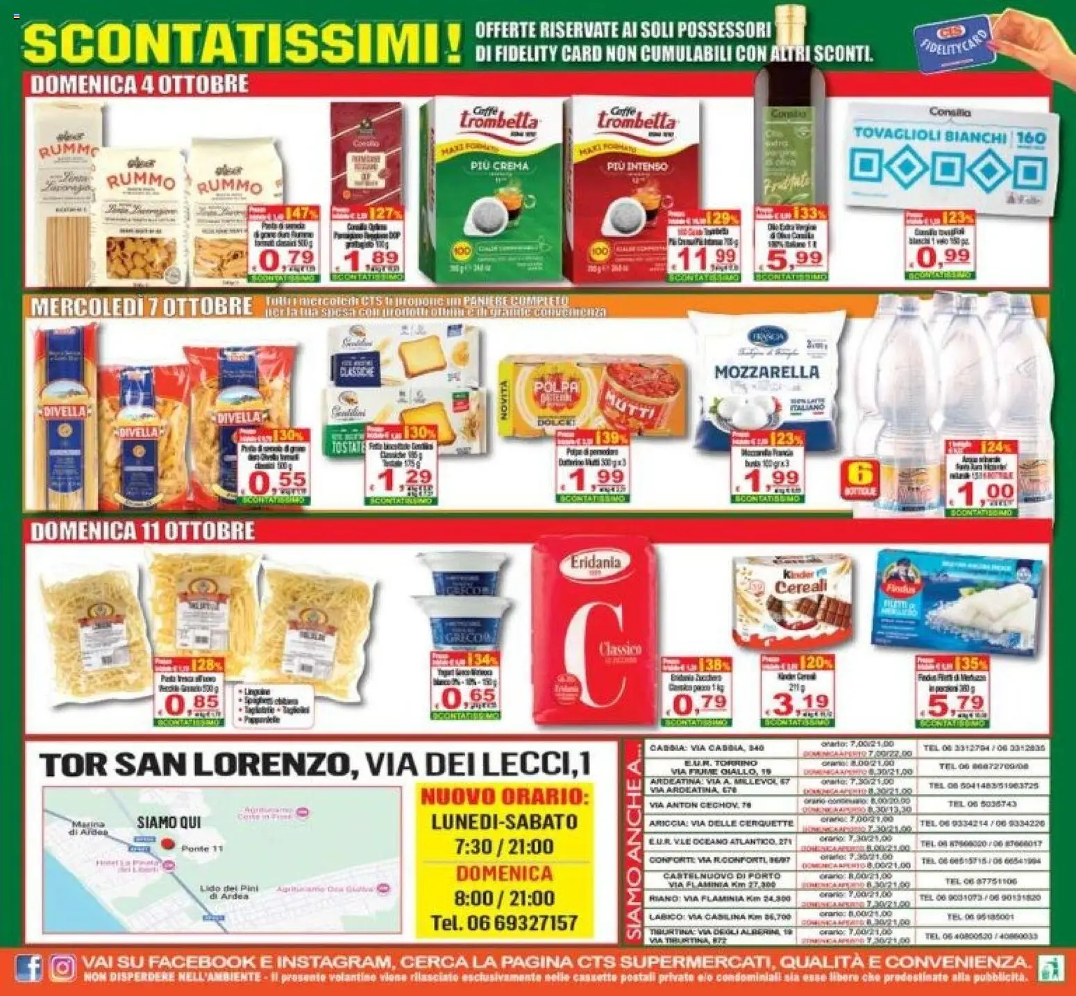 Volantino CTS del 02/10/2026 | Pagina: 24 | Prodotti: Crema, Cereali, Divella, Mozzarella