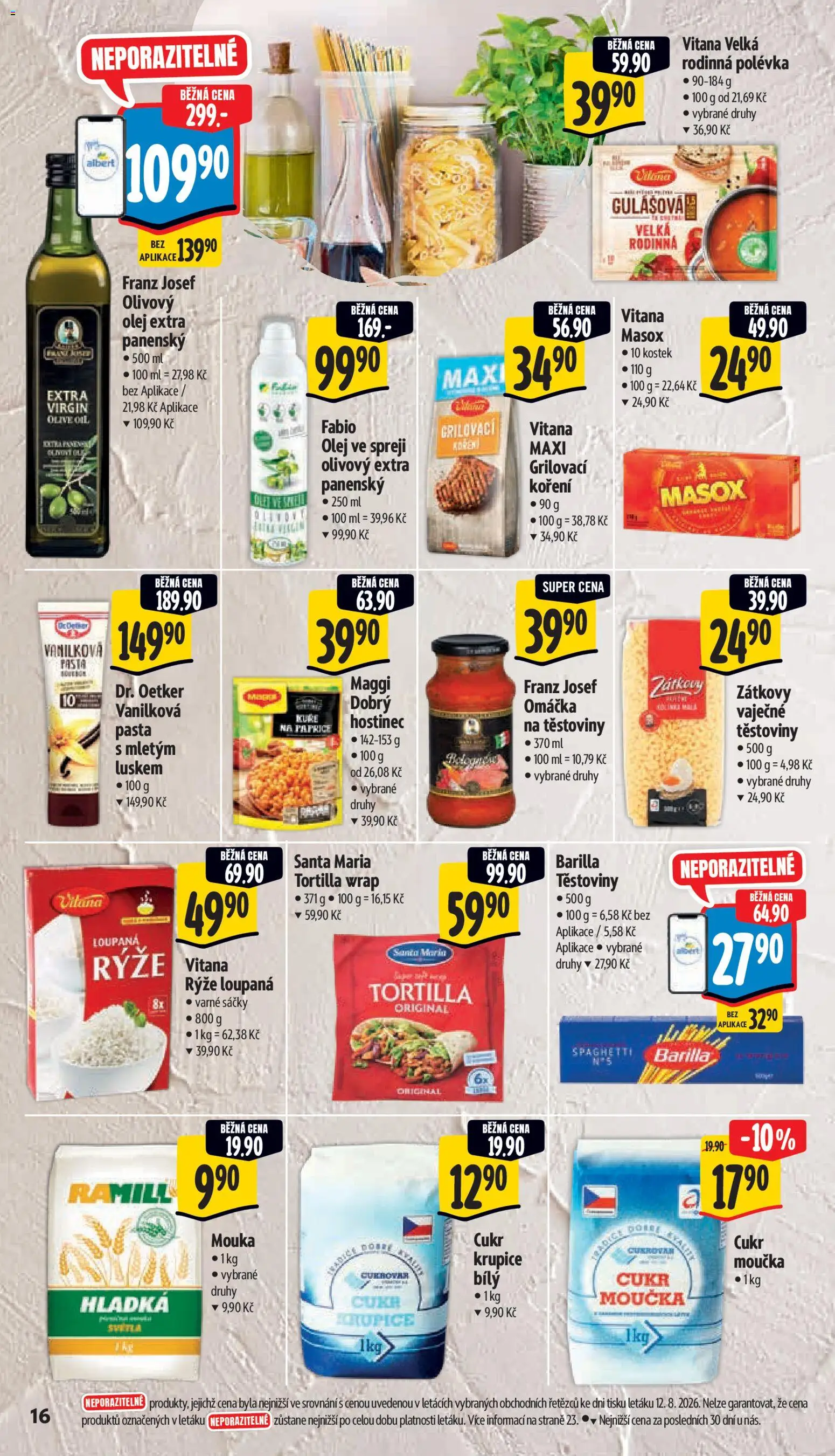 Albert leták - Hypermarket - Strakonice od 19.08.2026 | Strana: 26 | Produkty: Maggi, Rýže, Cukr krupice, Krupice