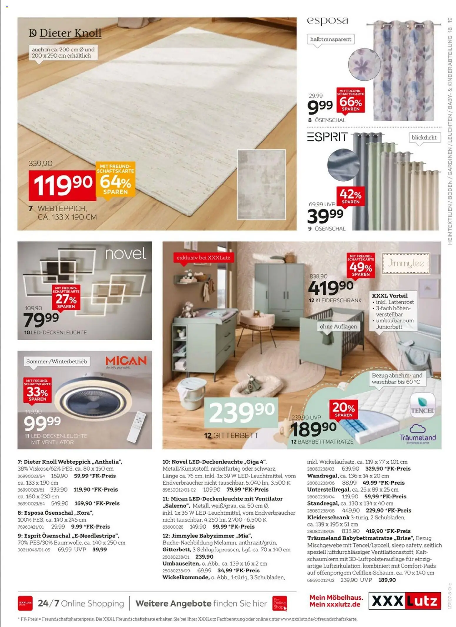 XXXLutz Jubiläum – gültig ab 11.07.2026 | Seite: 19 | Produkte: Ventilator, Kleiderschrank, Lattenrost