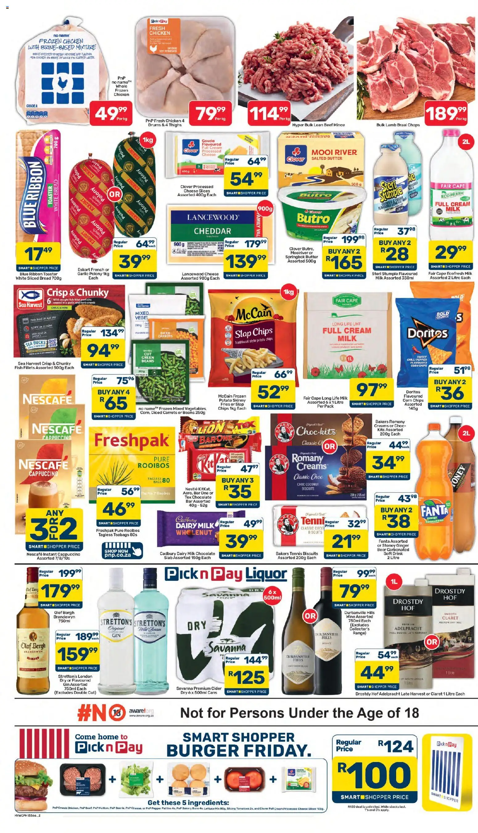 New Pick n Pay catalogue – valid from 07/10/2026 | Page: 2 | Products: Cheese, Gin, Cheddar, Lettuce
